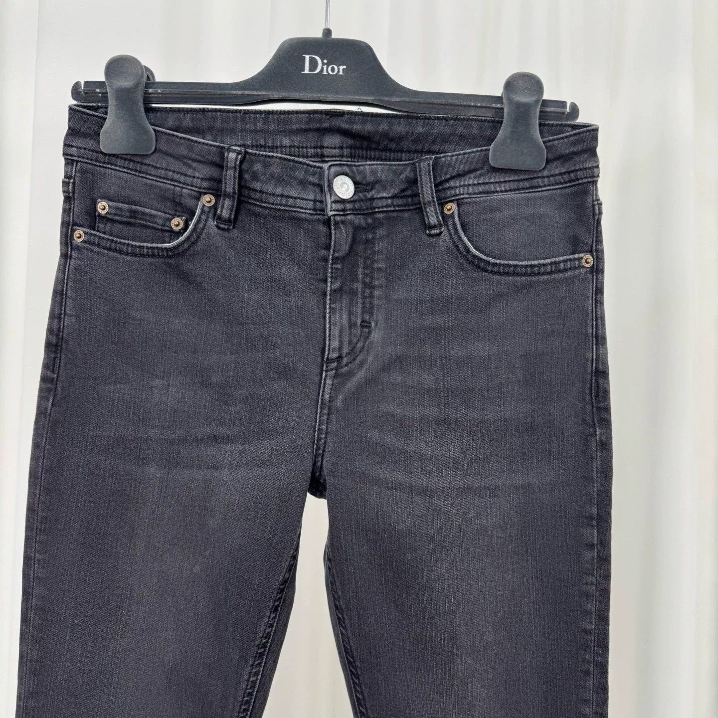 Acne Studios Acne Studios Washed Black Denim Jeans 29 Size US 29 - 4 Thumbnail