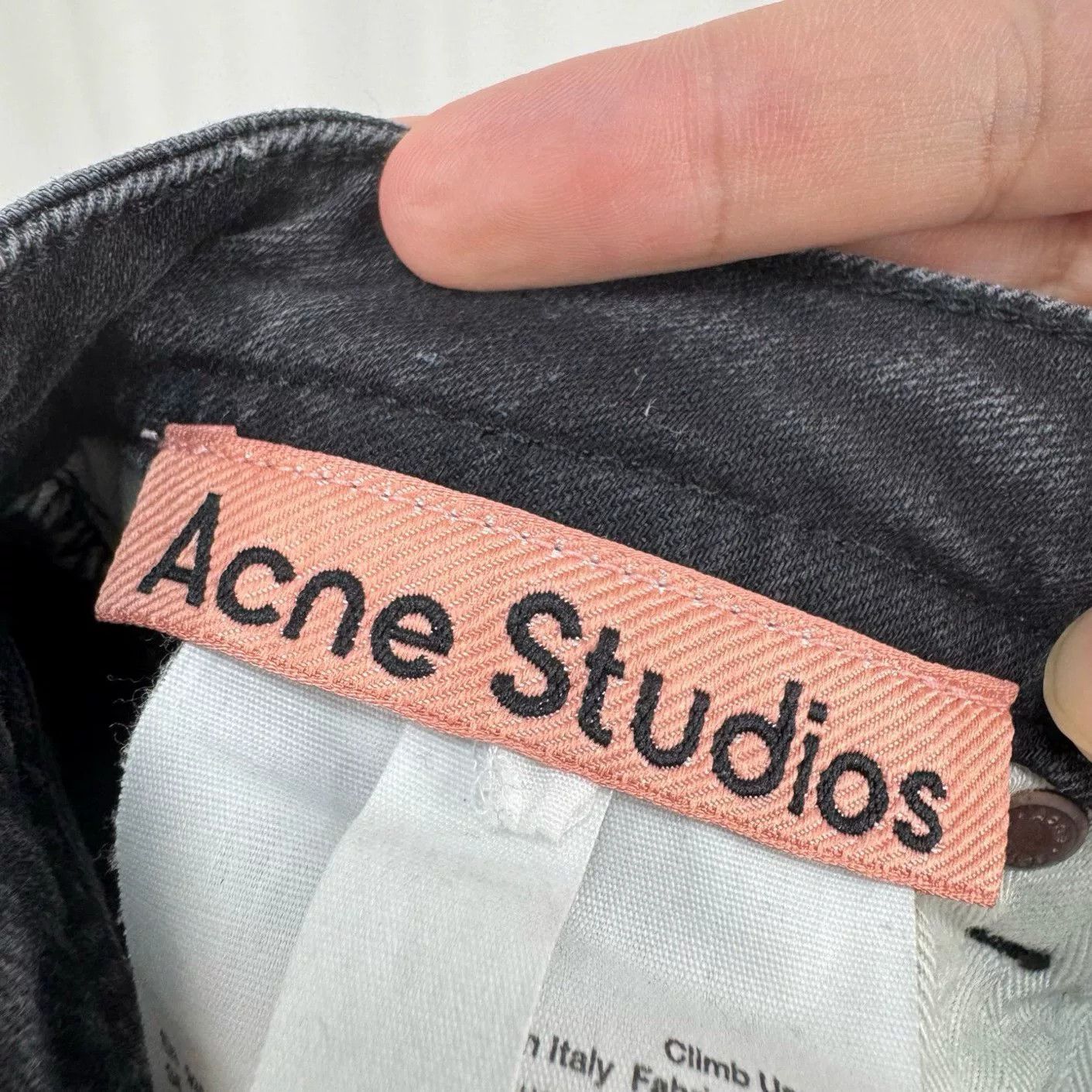 Acne Studios Acne Studios Washed Black Denim Jeans 29 Size US 29 - 7 Thumbnail