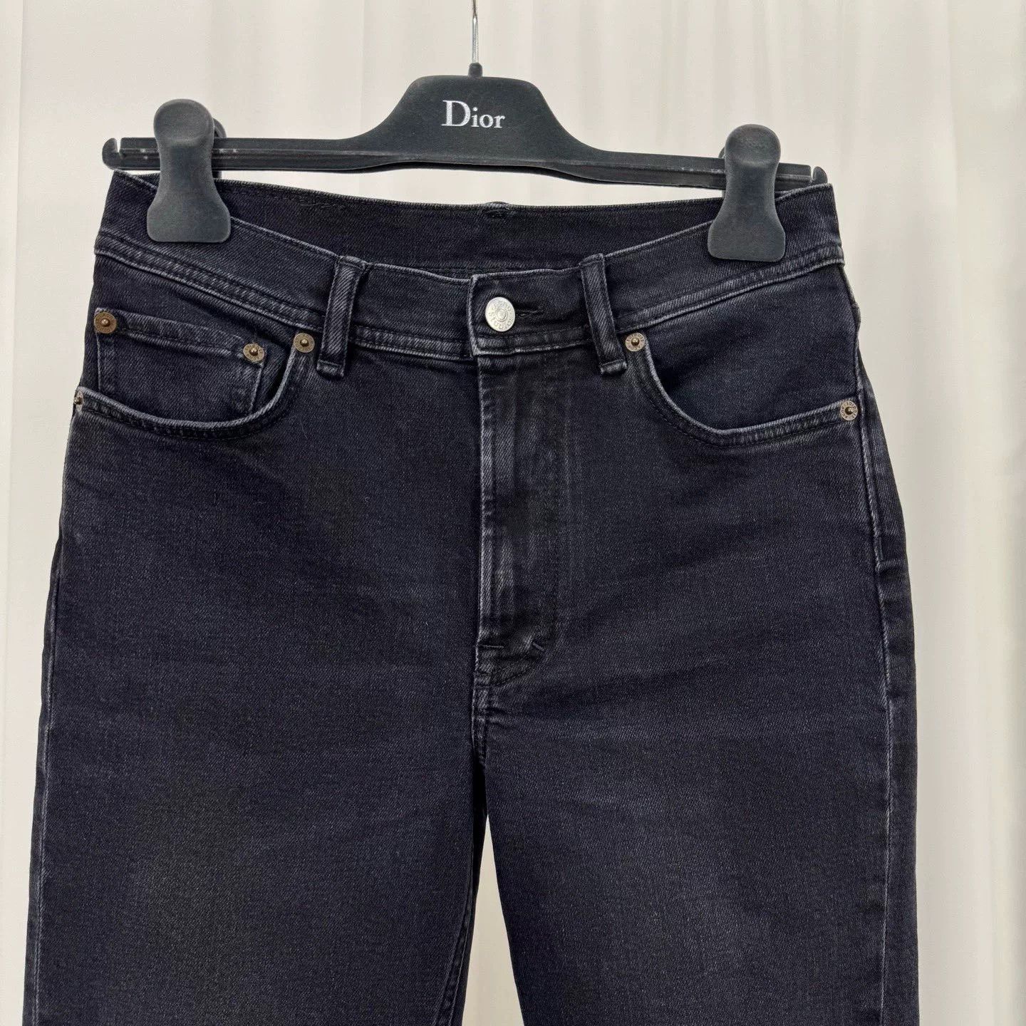 Acne Studios Acne Studios Washed Black Melk Denim Jeans US 26 Size US 26 / EU 42 - 4 Thumbnail