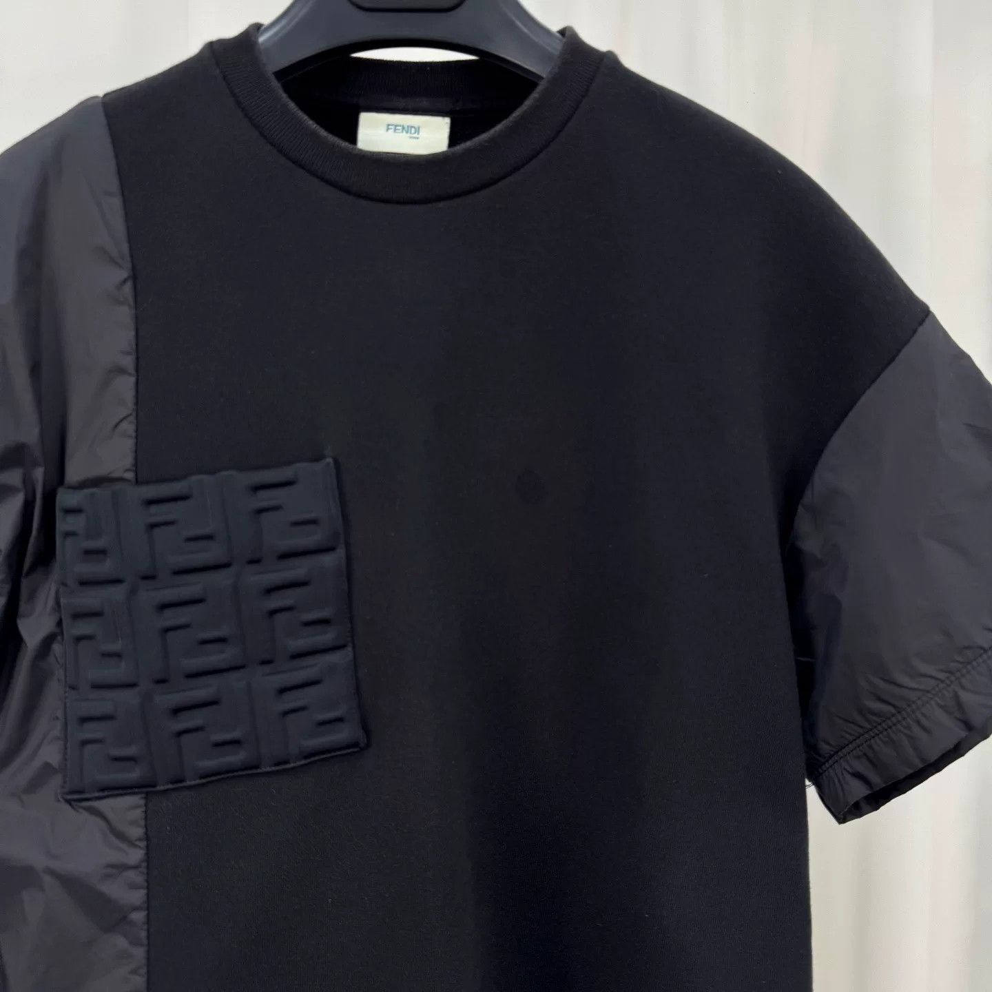 Fendi Fendi FF Patch Paneled T-Shirt Size XS Size US XS / EU 42 / 0 - 4 Thumbnail