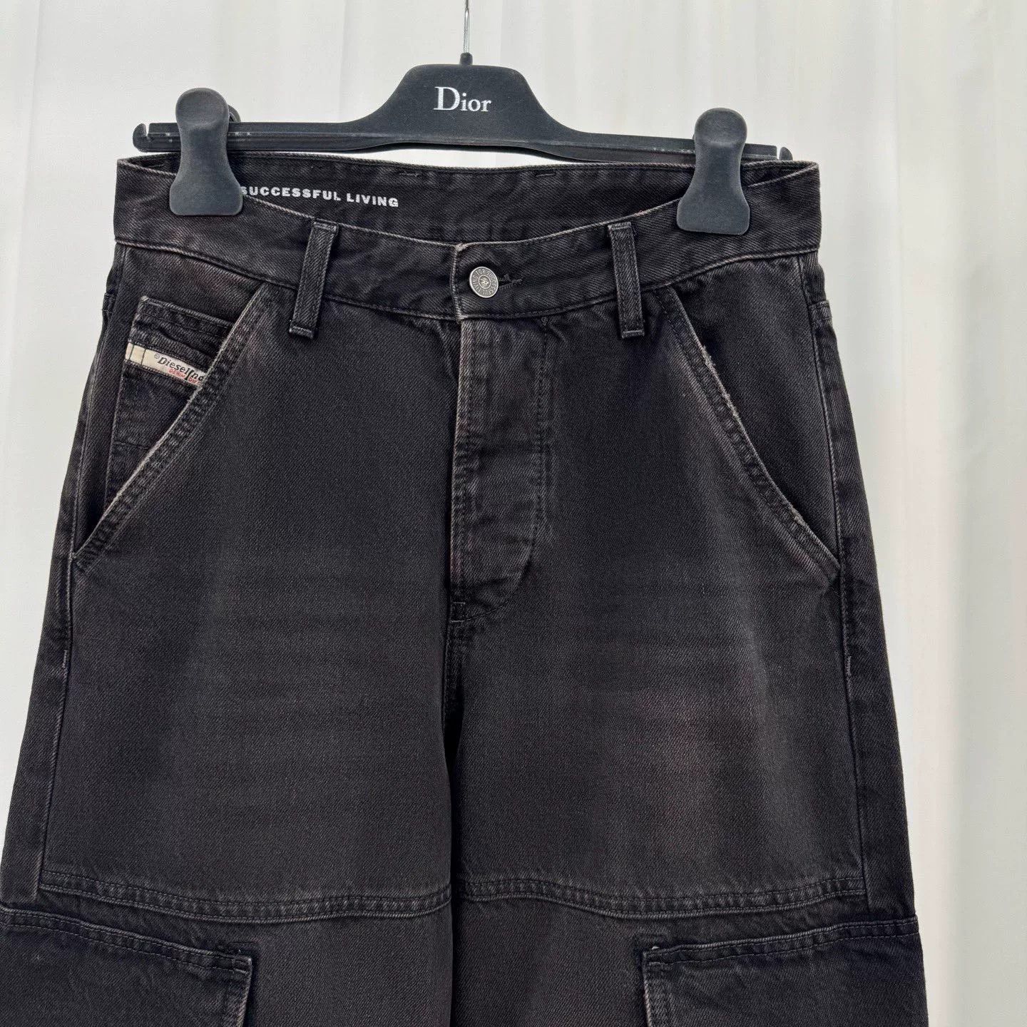 Diesel Diesel Washed Multi-Pocket Cargo Jeans W24 Size US 26 / EU 42 - 4 Thumbnail