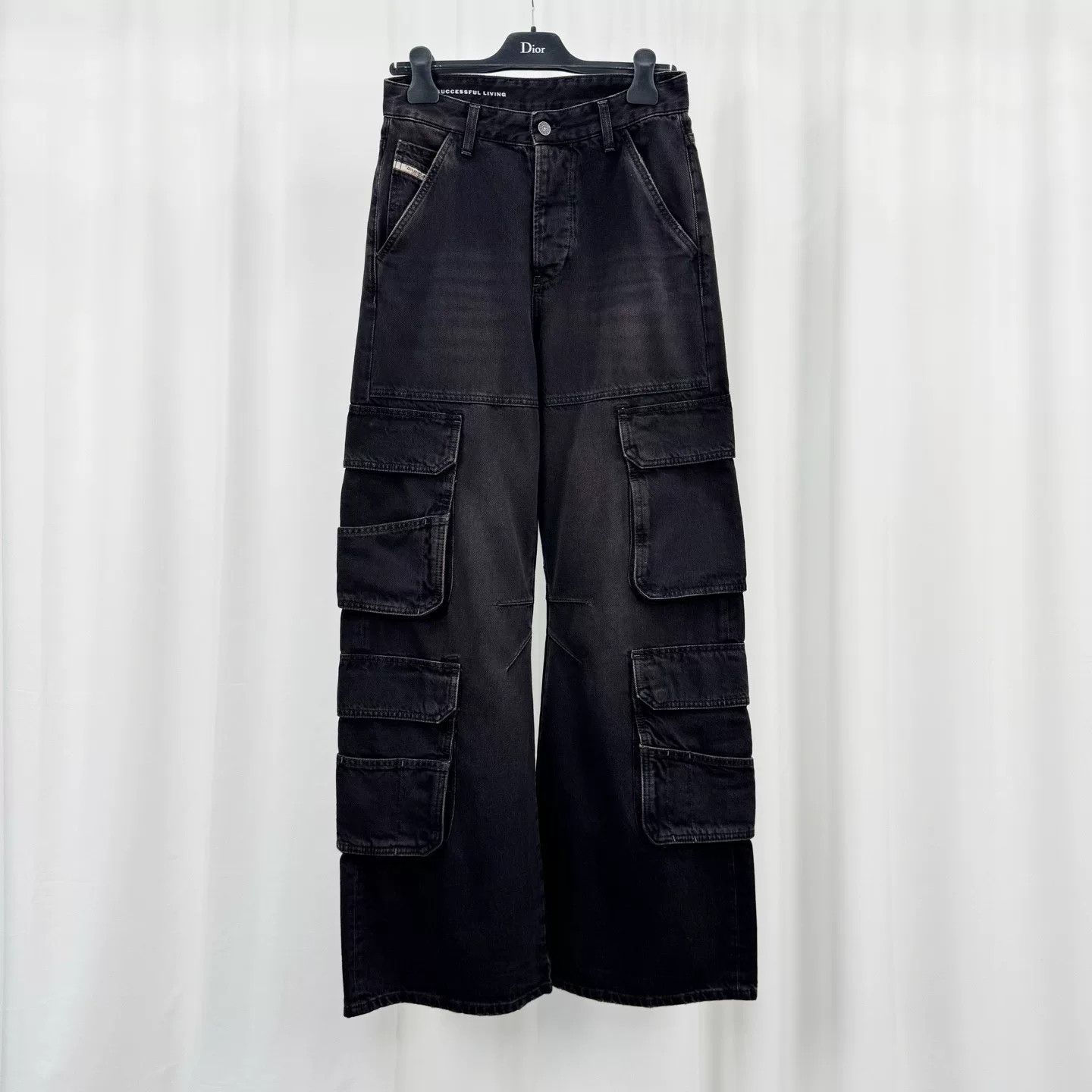 Diesel Diesel Washed Multi-Pocket Cargo Jeans W24 Size US 26 / EU 42 - 2 Thumbnail