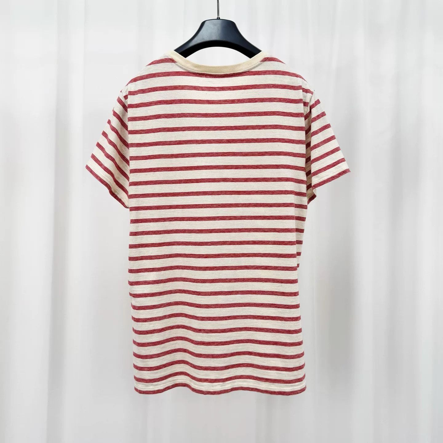 Saint Laurent Paris Saint Laurent Striped Logo T-Shirt XS Size US XS / EU 42 / 0 - 3 Thumbnail