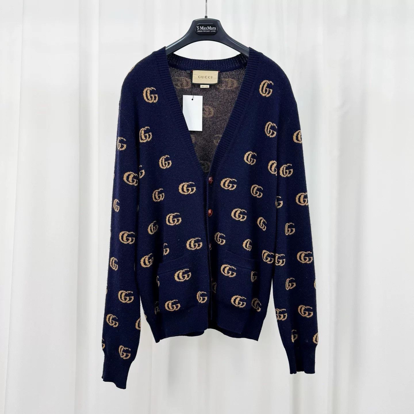 Gucci Gucci GG Monogram Wool Cardigan US M Size US M / EU 48-50 / 2 - 2 Thumbnail