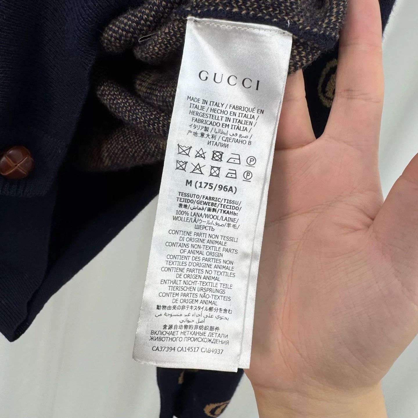 Gucci Gucci GG Monogram Wool Cardigan US M Size US M / EU 48-50 / 2 - 7 Thumbnail