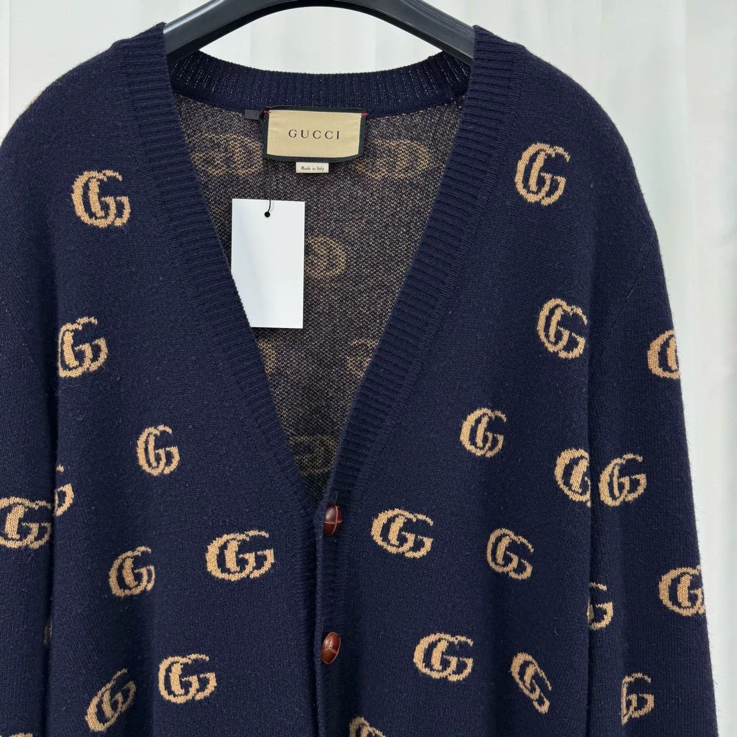 Gucci Gucci GG Monogram Wool Cardigan US M Size US M / EU 48-50 / 2 - 4 Thumbnail