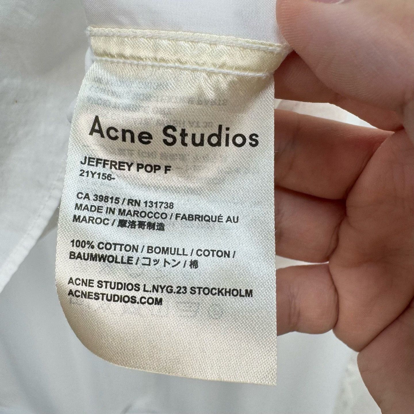 Acne Studios Acne Studios Face Patch Long Sleeve Shirt EU 46 Size US S / EU 44-46 / 1 - 7 Thumbnail