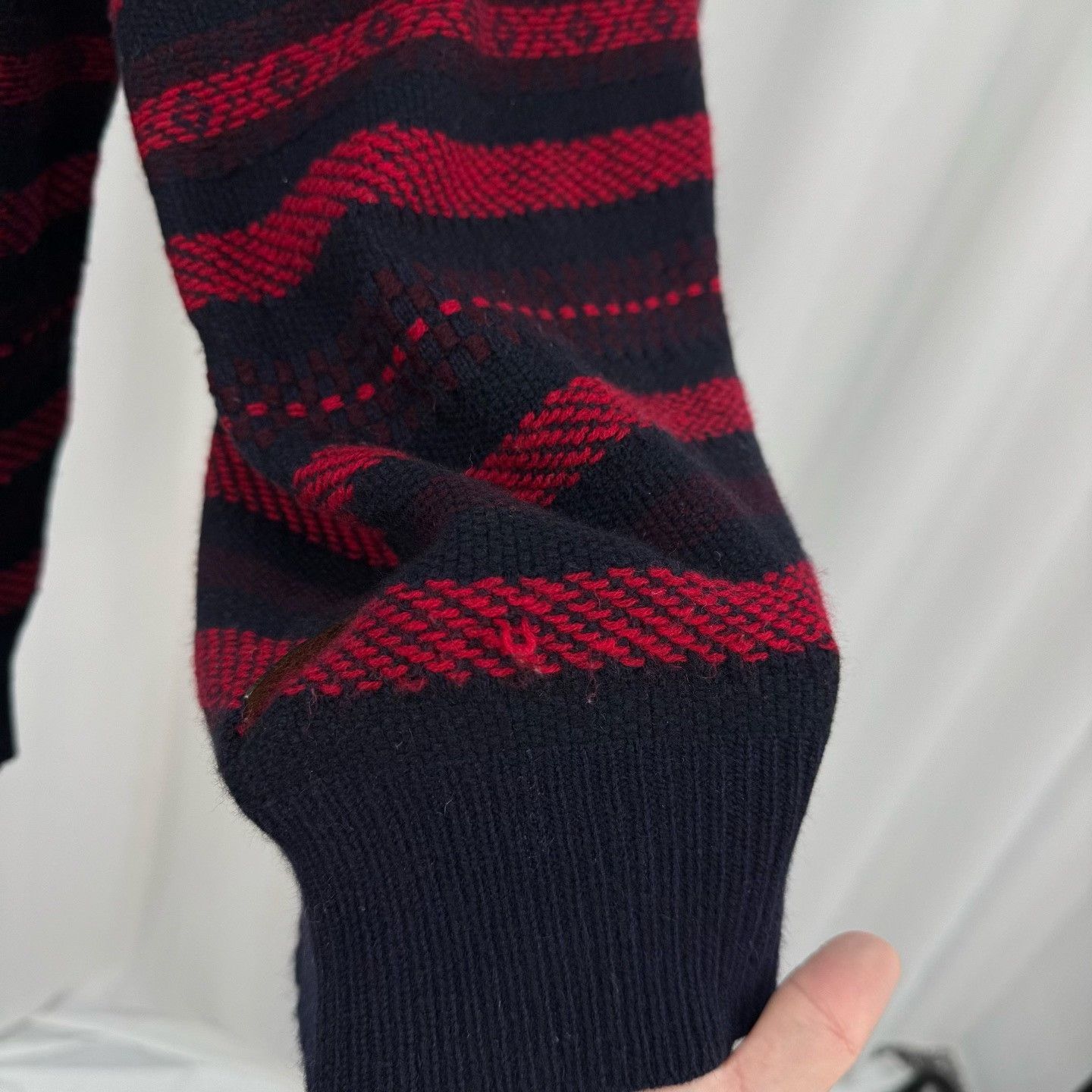 Burberry Burberry Brit Striped Wool Cashmere Sweater XL Size US XL / EU 56 / 4 - 7 Thumbnail