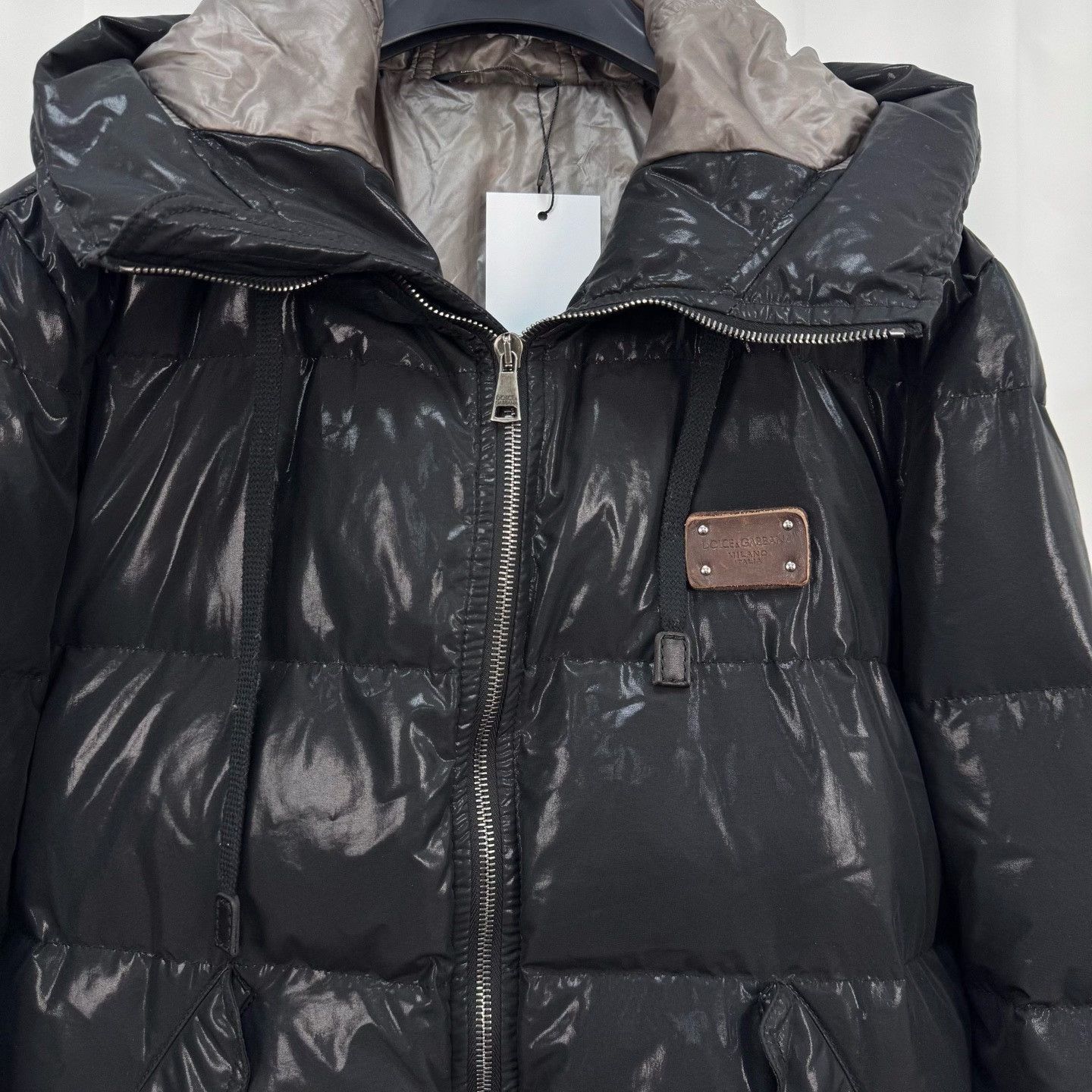 Dolce & Gabbana Dolce & Gabbana Leather Patch Down Jacket Size 48 Size US M / EU 48-50 / 2 - 4 Thumbnail