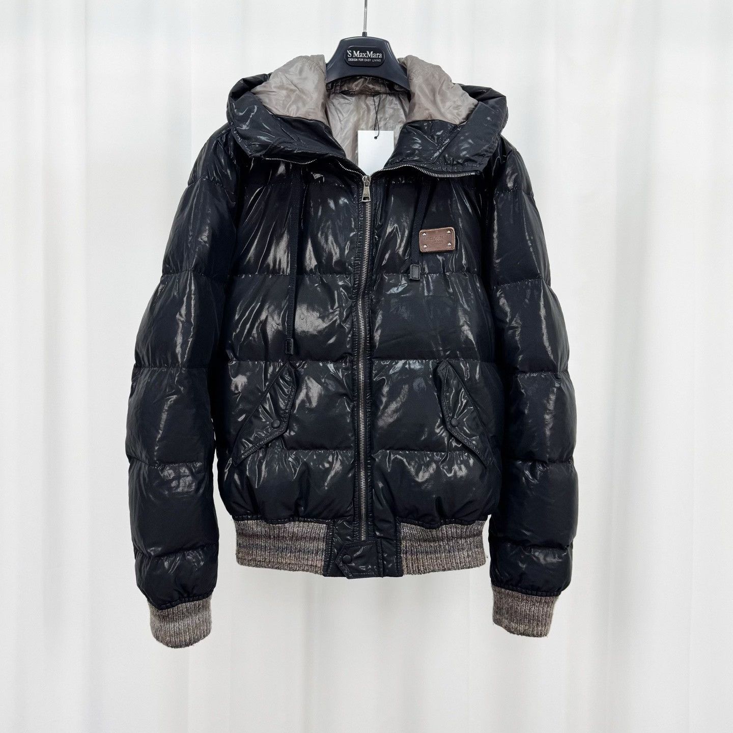 Dolce & Gabbana Dolce & Gabbana Leather Patch Down Jacket Size 48 Size US M / EU 48-50 / 2 - 2 Thumbnail