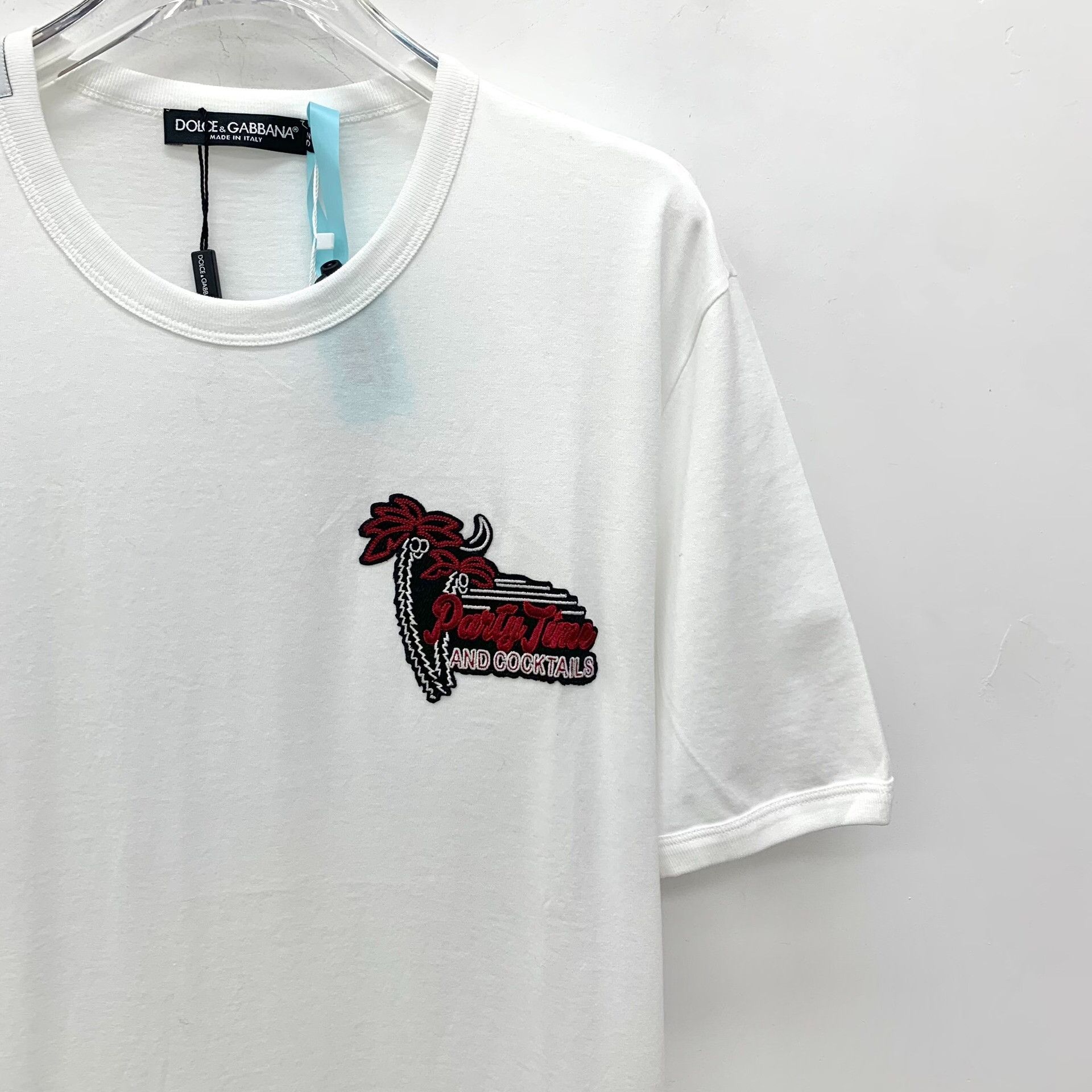 Dolce & Gabbana Dolce & Gabbana Embroidered Palm Tree T-Shirt 52 Size US L / EU 52-54 / 3 - 4 Thumbnail