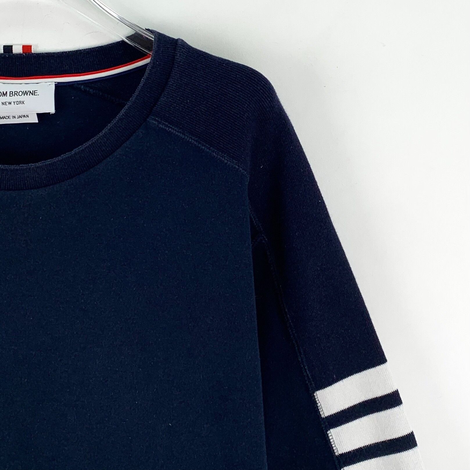 Thom Browne Thom Browne Four-Bar Cotton T-Shirt Size 5 Size US XXL / EU 58 / 5 - 4 Thumbnail