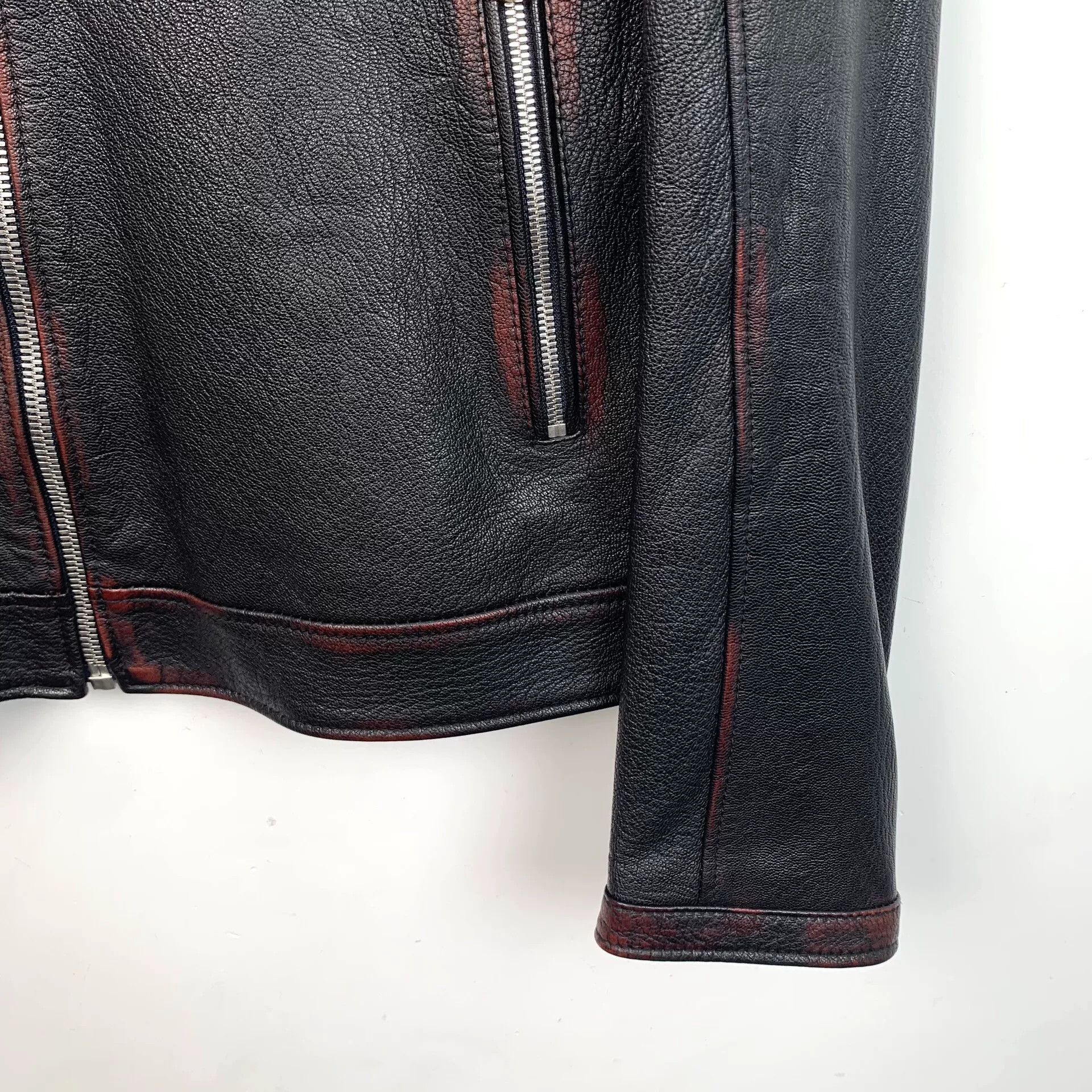 Dolce & Gabbana Dolce & Gabbana Distressed Lambskin Leather Jacket 48 Size US M / EU 48-50 / 2 - 5 Thumbnail