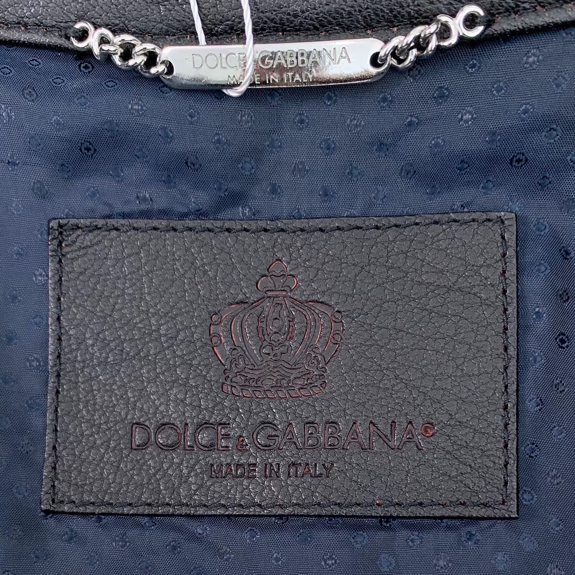 Dolce & Gabbana Dolce & Gabbana Distressed Lambskin Leather Jacket 48 Size US M / EU 48-50 / 2 - 6 Thumbnail