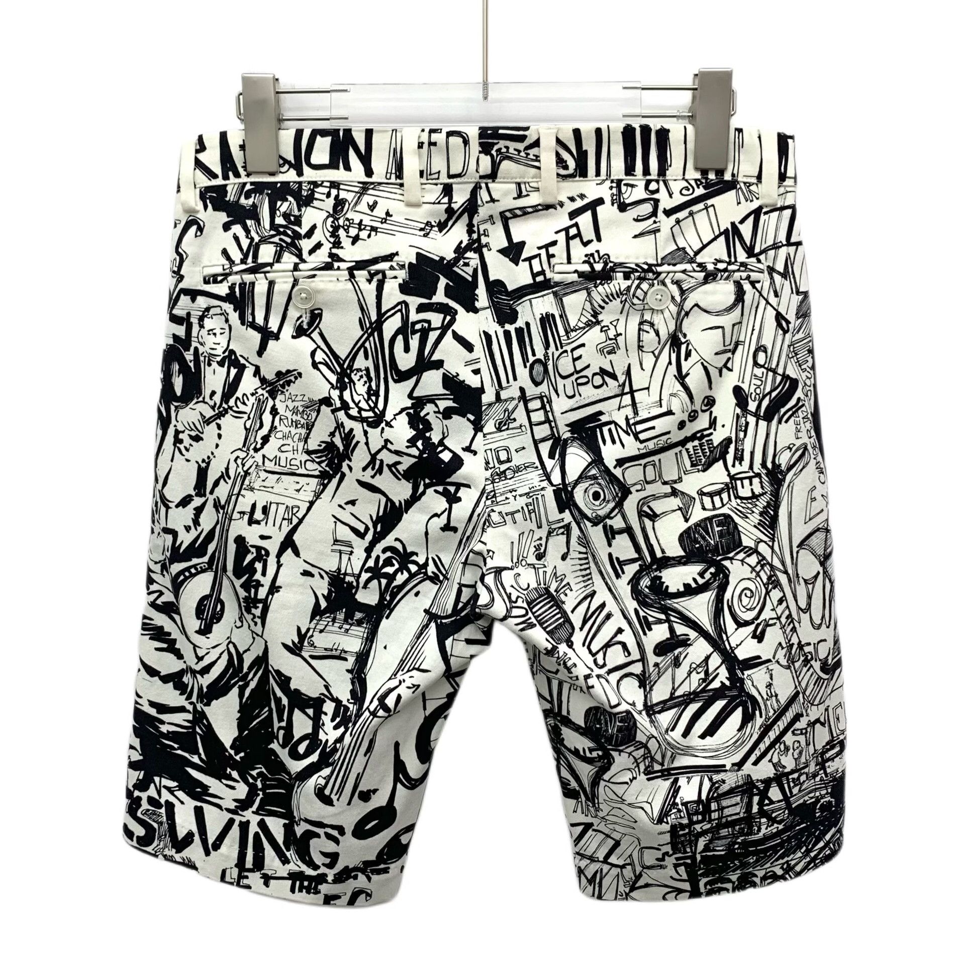 Dolce & Gabbana Dolce & Gabbana Graffiti Print Shorts Size 30 Size US 30 / EU 46 - 3 Thumbnail