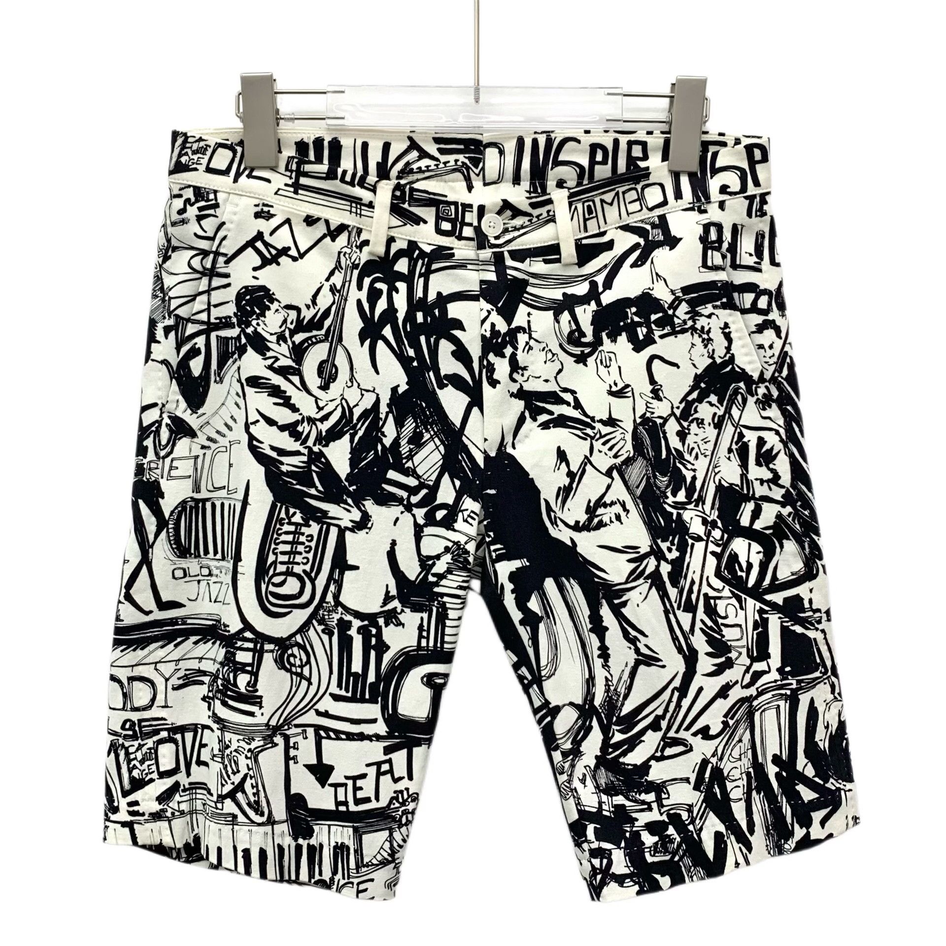 Dolce & Gabbana Dolce & Gabbana Graffiti Print Shorts Size 30 Size US 30 / EU 46 - 2 Thumbnail