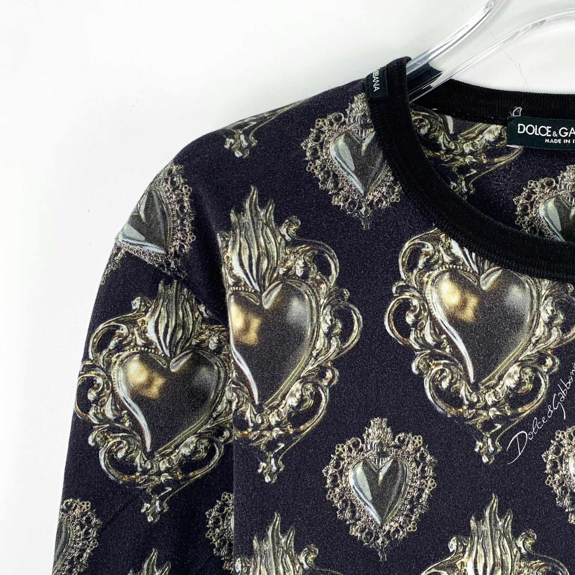 Dolce & Gabbana Dolce & Gabbana Sacred Heart Print T-Shirt 44 Size US S / EU 44-46 / 1 - 4 Thumbnail