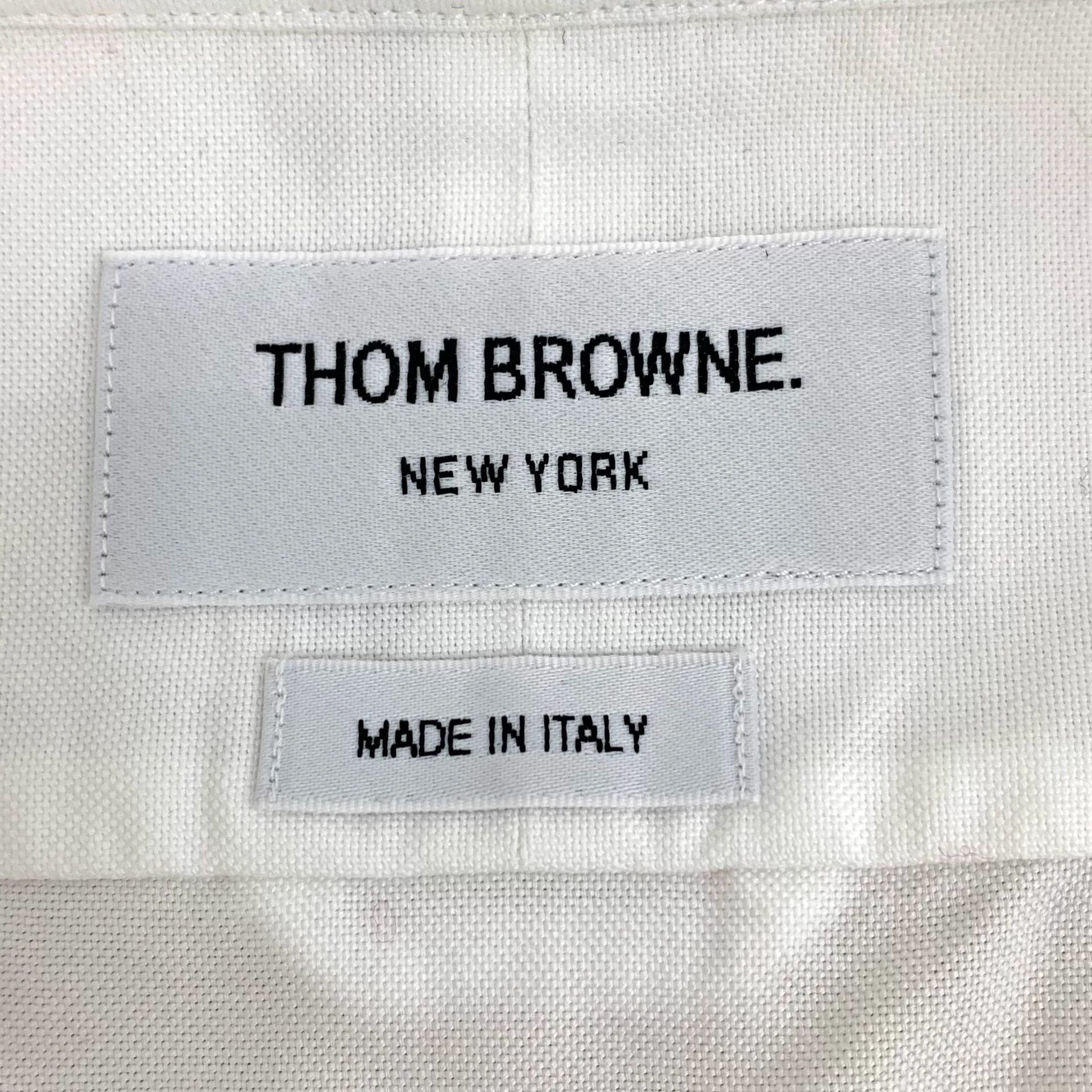 Thom Browne Thom Browne 4-Bar Cotton Shirt Size 2 Size US M / EU 48-50 / 2 - 7 Thumbnail