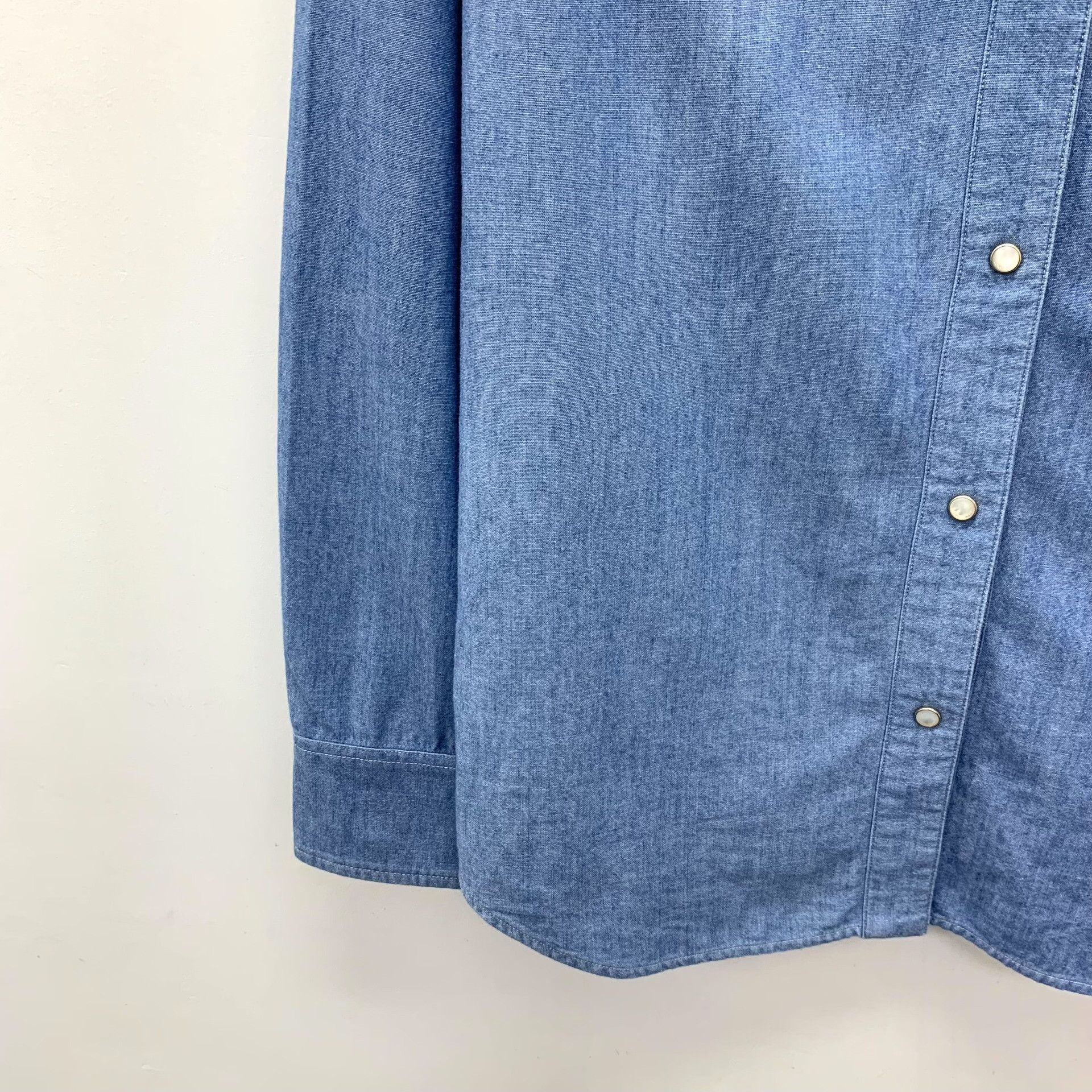 Loro Piana Loro Piana Blue Cotton Denim Shirt 38 Size US S / EU 44-46 / 1 - 5 Thumbnail