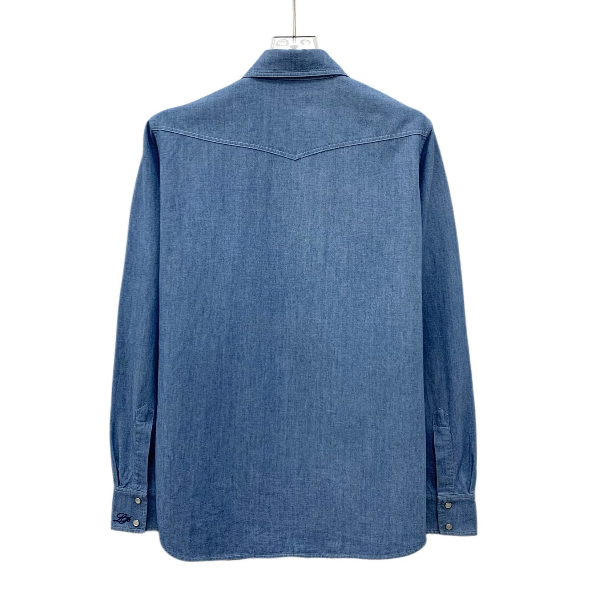 Loro Piana Loro Piana Blue Cotton Denim Shirt 38 Size US S / EU 44-46 / 1 - 3 Thumbnail