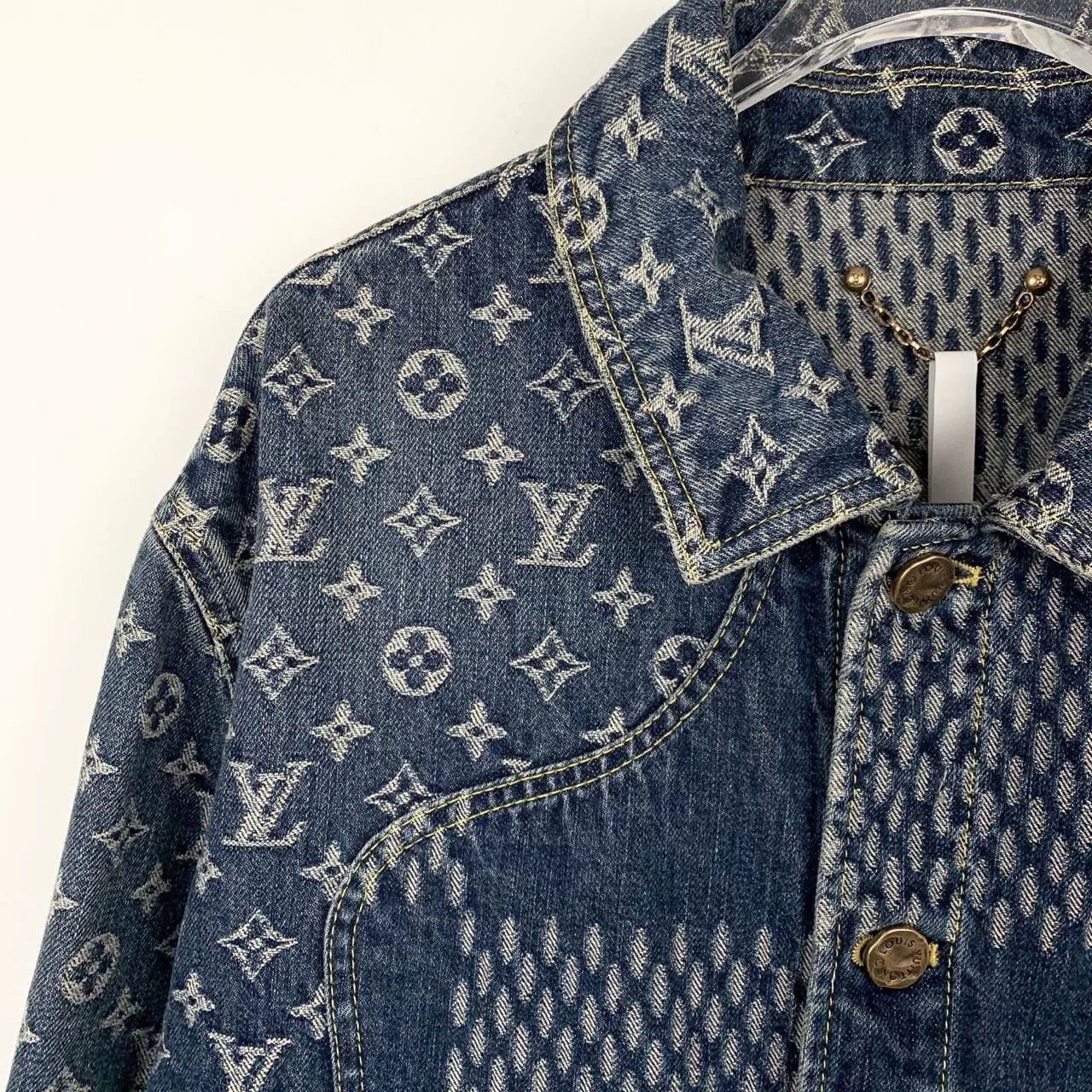 Louis Vuitton Louis Vuitton x Nigo Monogram Patchwork Denim Jacket 50 Size US M / EU 48-50 / 2 - 4 Thumbnail