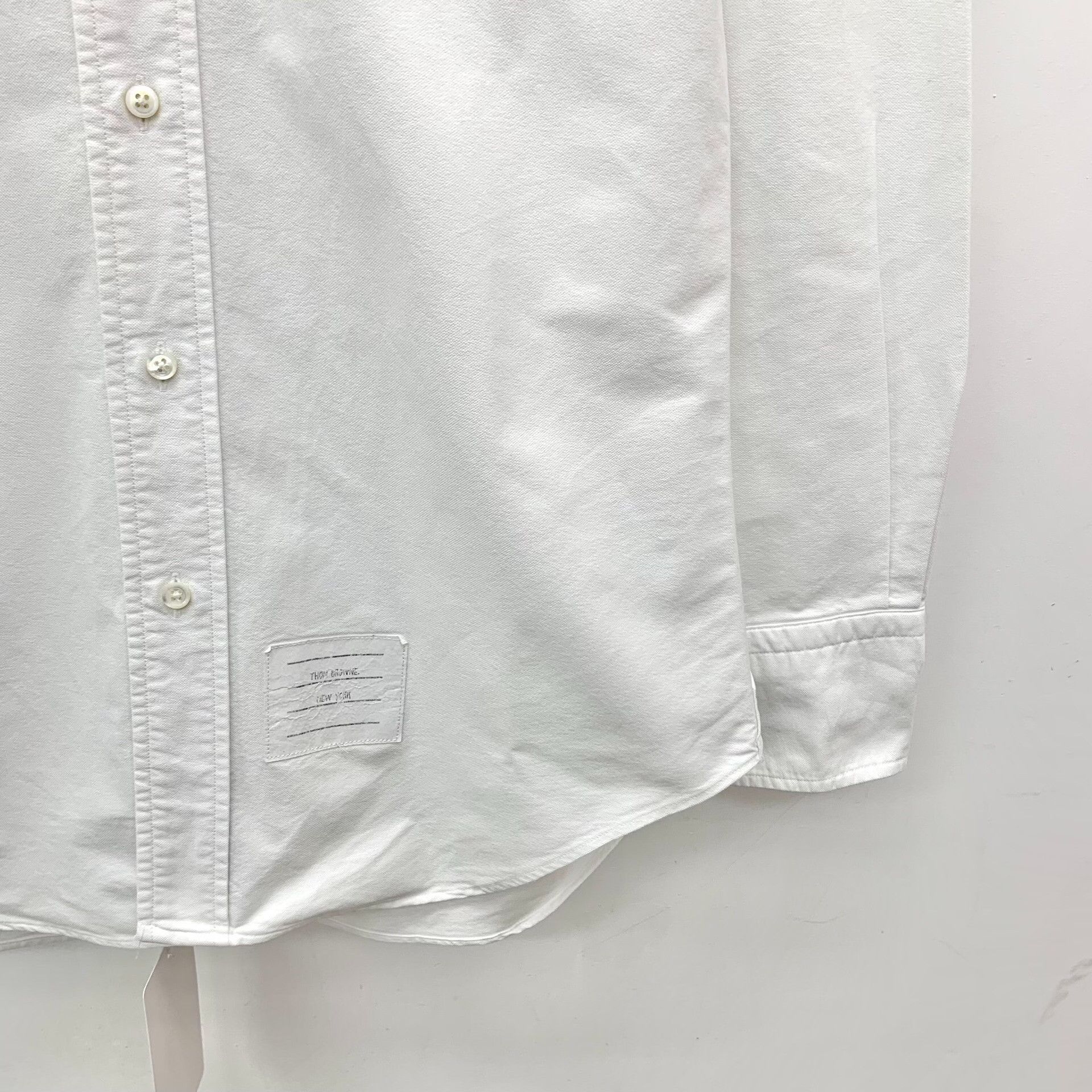 Thom Browne Thom Browne White Cotton Oxford Shirt Size 0 Size US XS / EU 42 / 0 - 5 Thumbnail