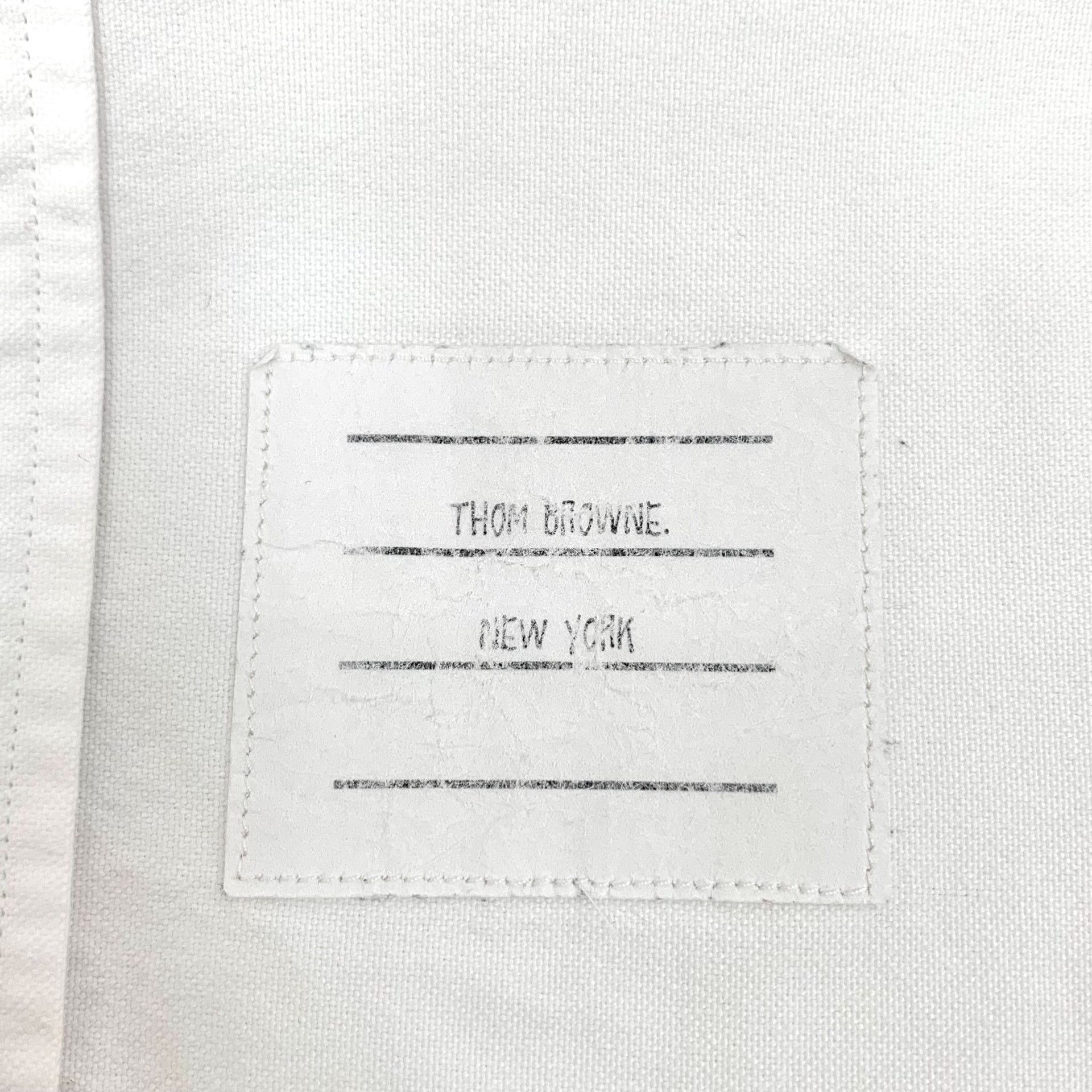 Thom Browne Thom Browne White Cotton Oxford Shirt Size 0 Size US XS / EU 42 / 0 - 6 Thumbnail