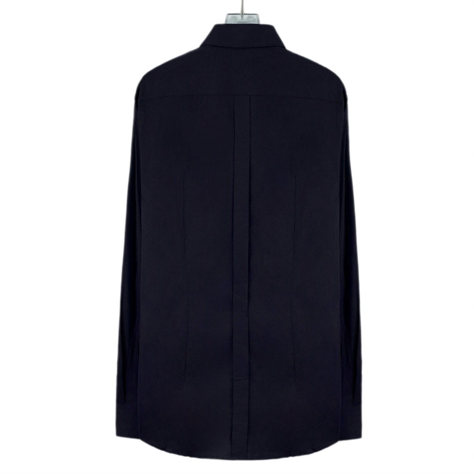 Dolce & Gabbana Dolce & Gabbana Black Cotton Gold Fit Shirt 40 Size US M / EU 48-50 / 2 - 3 Thumbnail