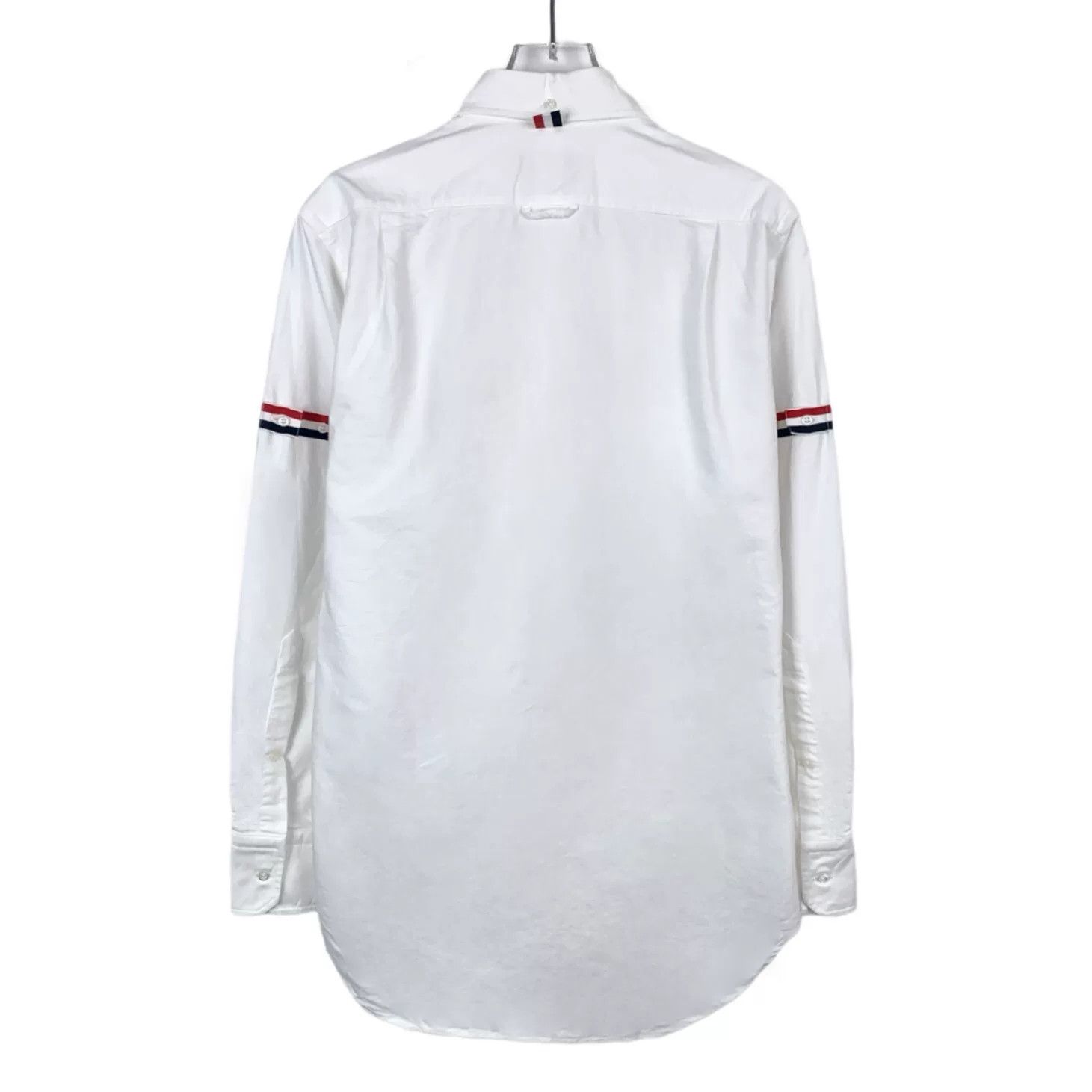 Thom Browne Thom Browne Tricolor Armband White Shirt Size 0 Size US XS / EU 42 / 0 - 3 Thumbnail