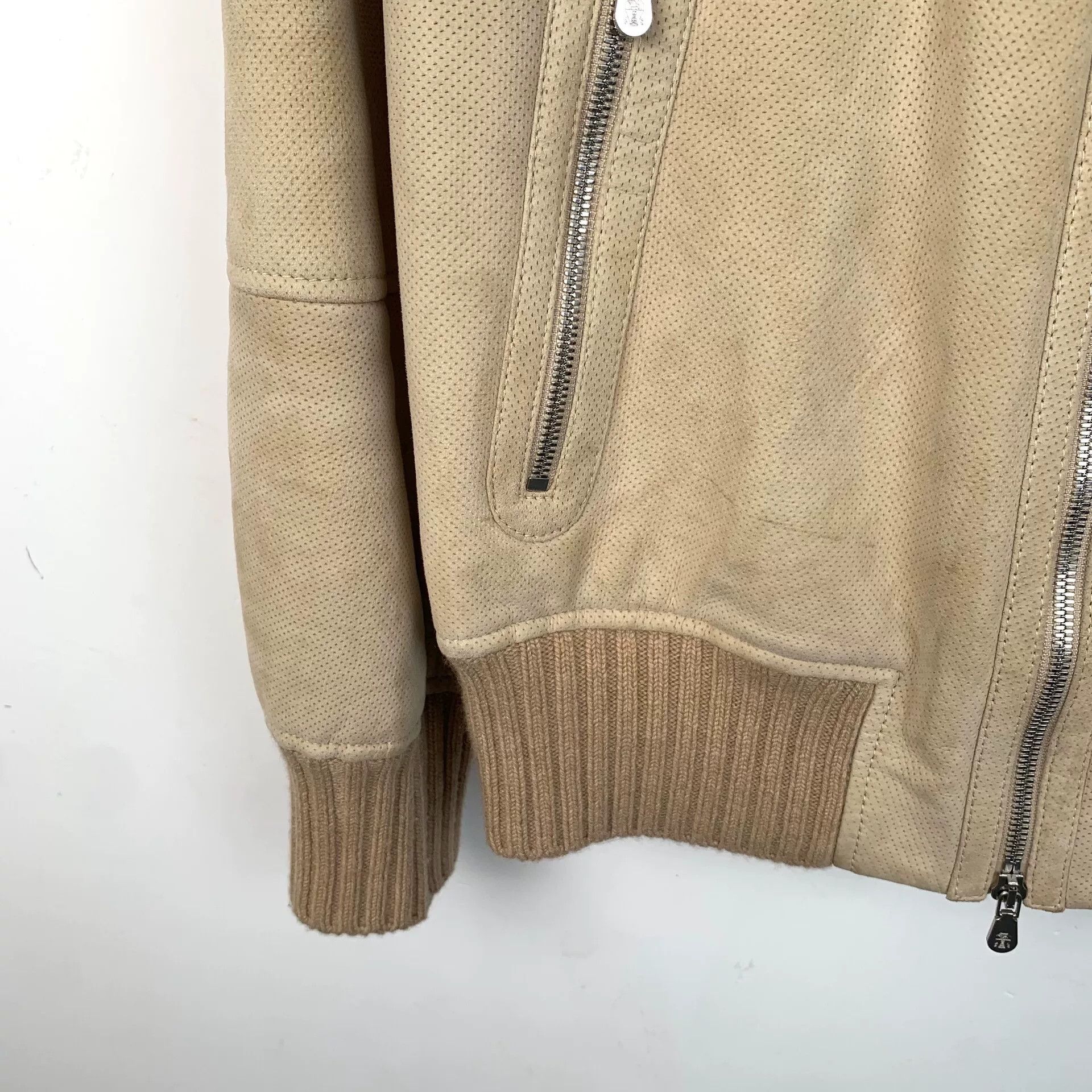 Brunello Cucinelli Brunello Cucinelli Perforated Cotton Zip Jacket Size XS Size US XS / EU 42 / 0 - 5 Thumbnail