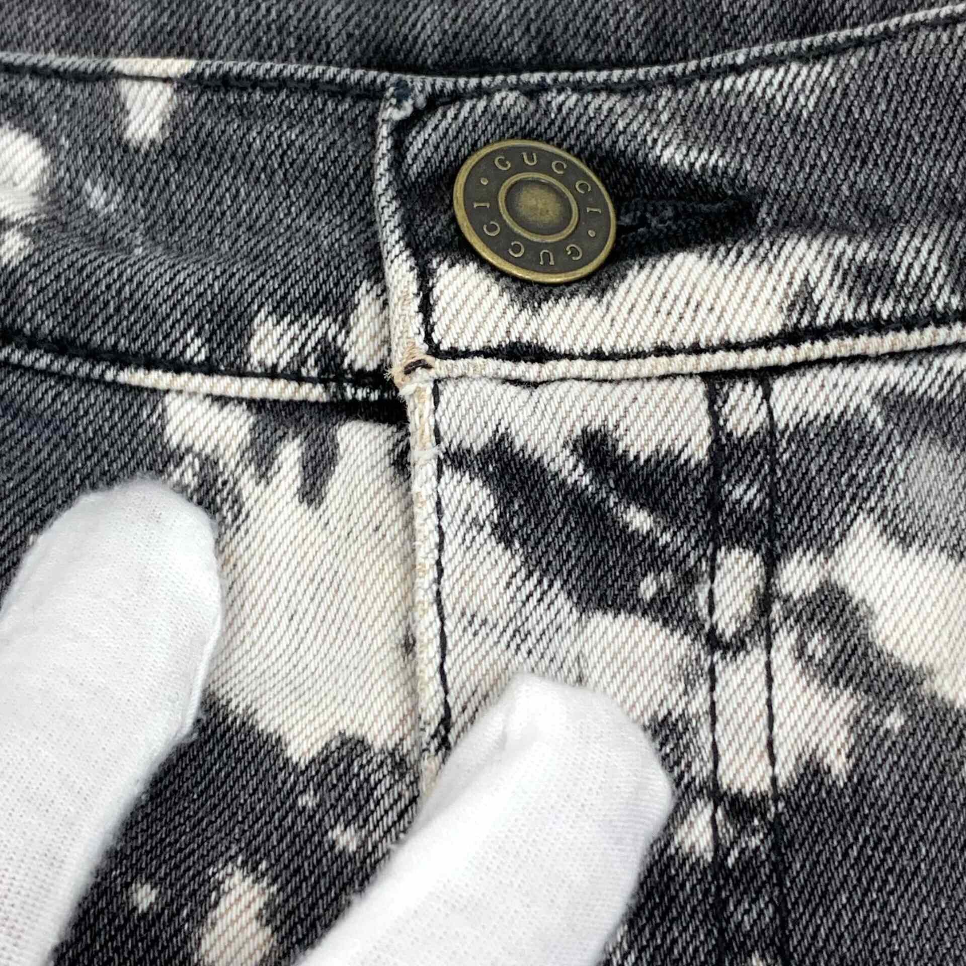 Gucci Gucci Tiger Flower Embroidered Bleached Jeans Size 32 Size US 32 / EU 48 - 10 Thumbnail