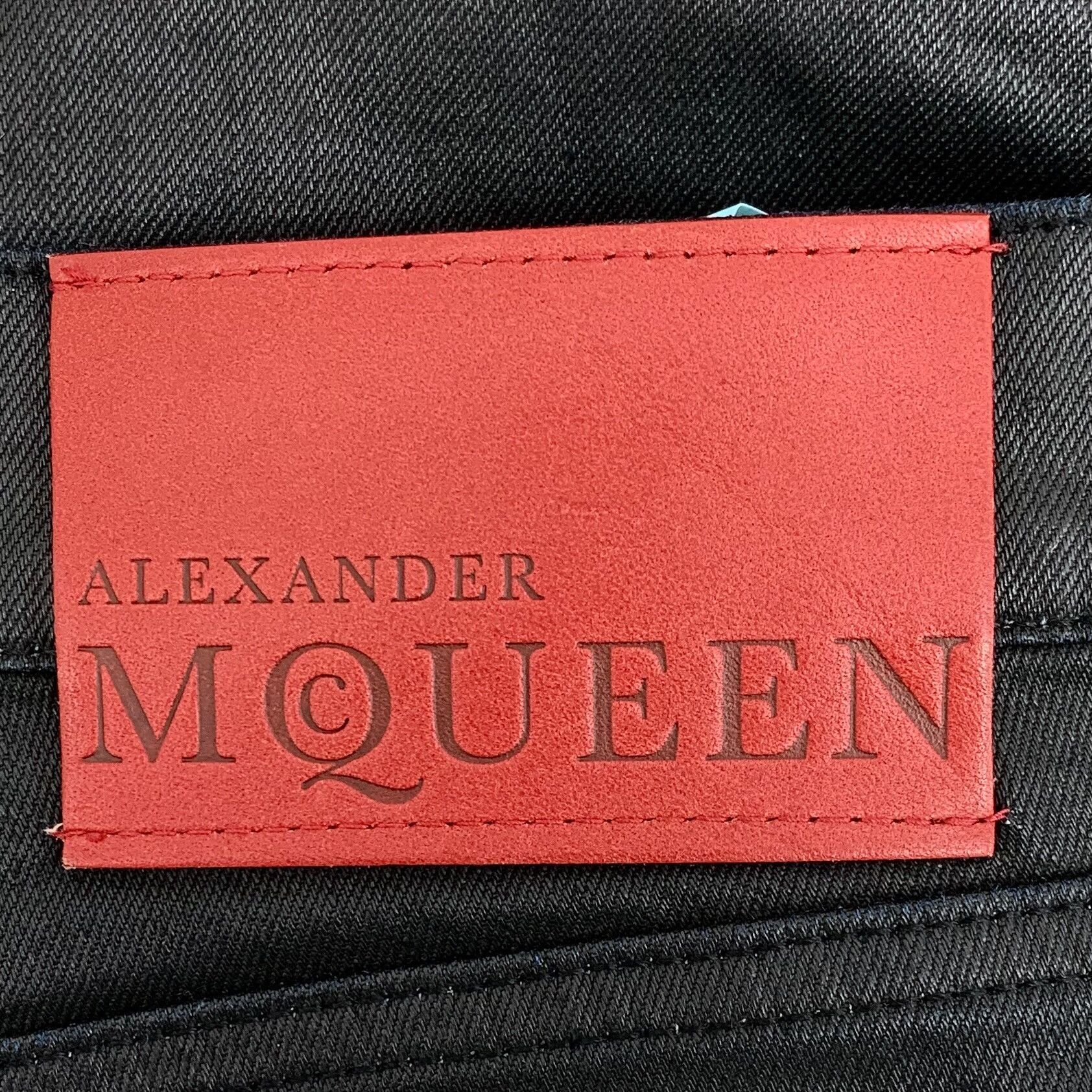 Alexander McQueen Alexander McQueen Leather Trim Wash Jeans 34 Size US 34 / EU 50 - 7 Thumbnail