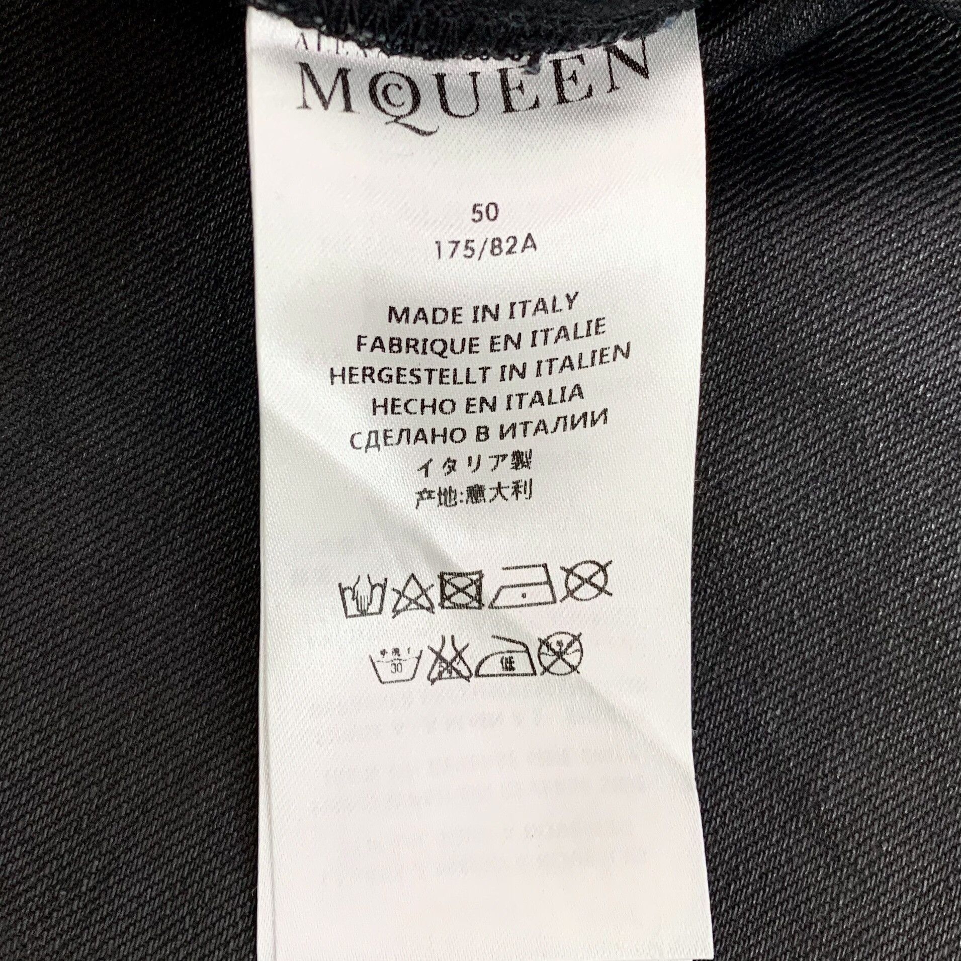 Alexander McQueen Alexander McQueen Leather Trim Wash Jeans 34 Size US 34 / EU 50 - 9 Thumbnail