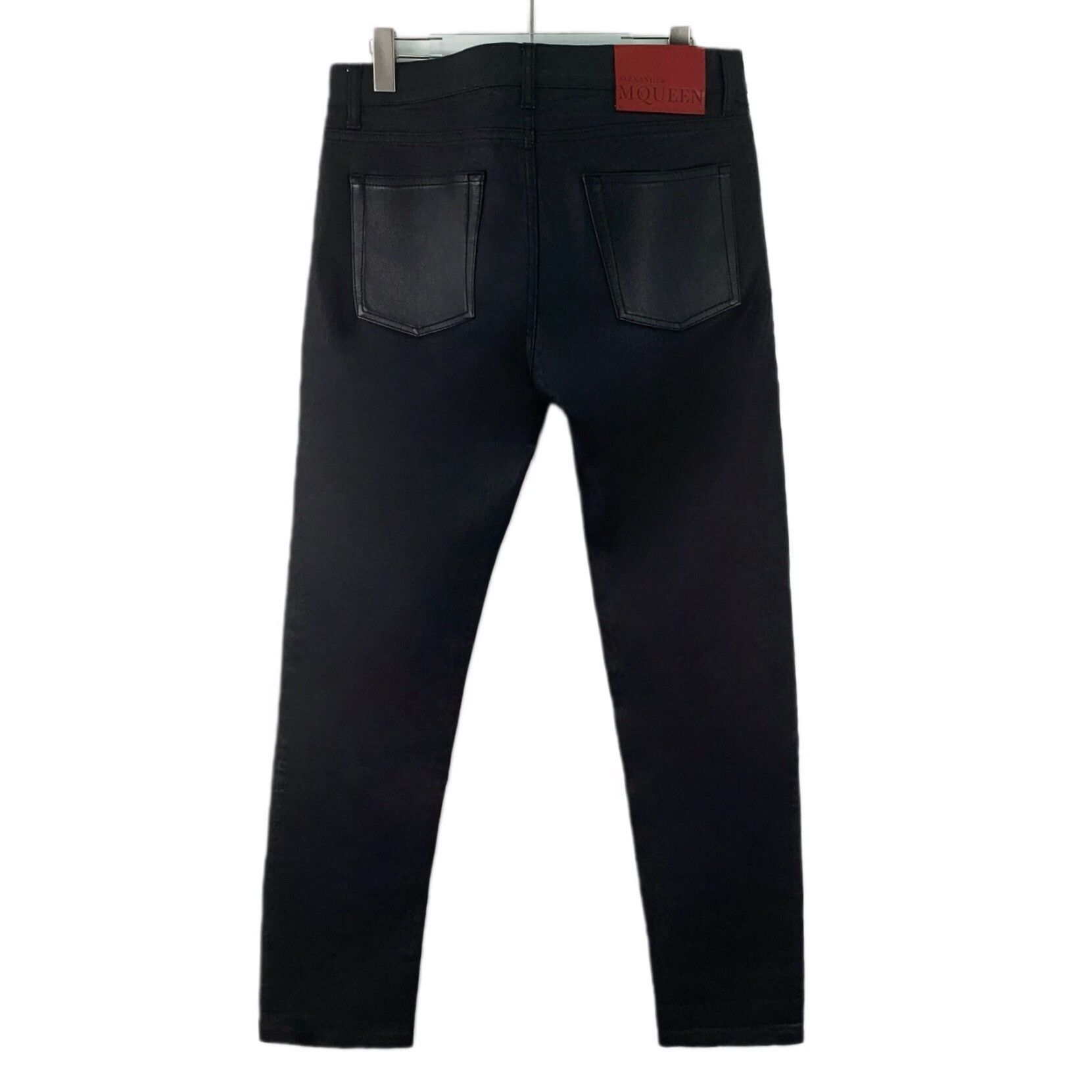 Alexander McQueen Alexander McQueen Leather Trim Wash Jeans 34 Size US 34 / EU 50 - 3 Thumbnail