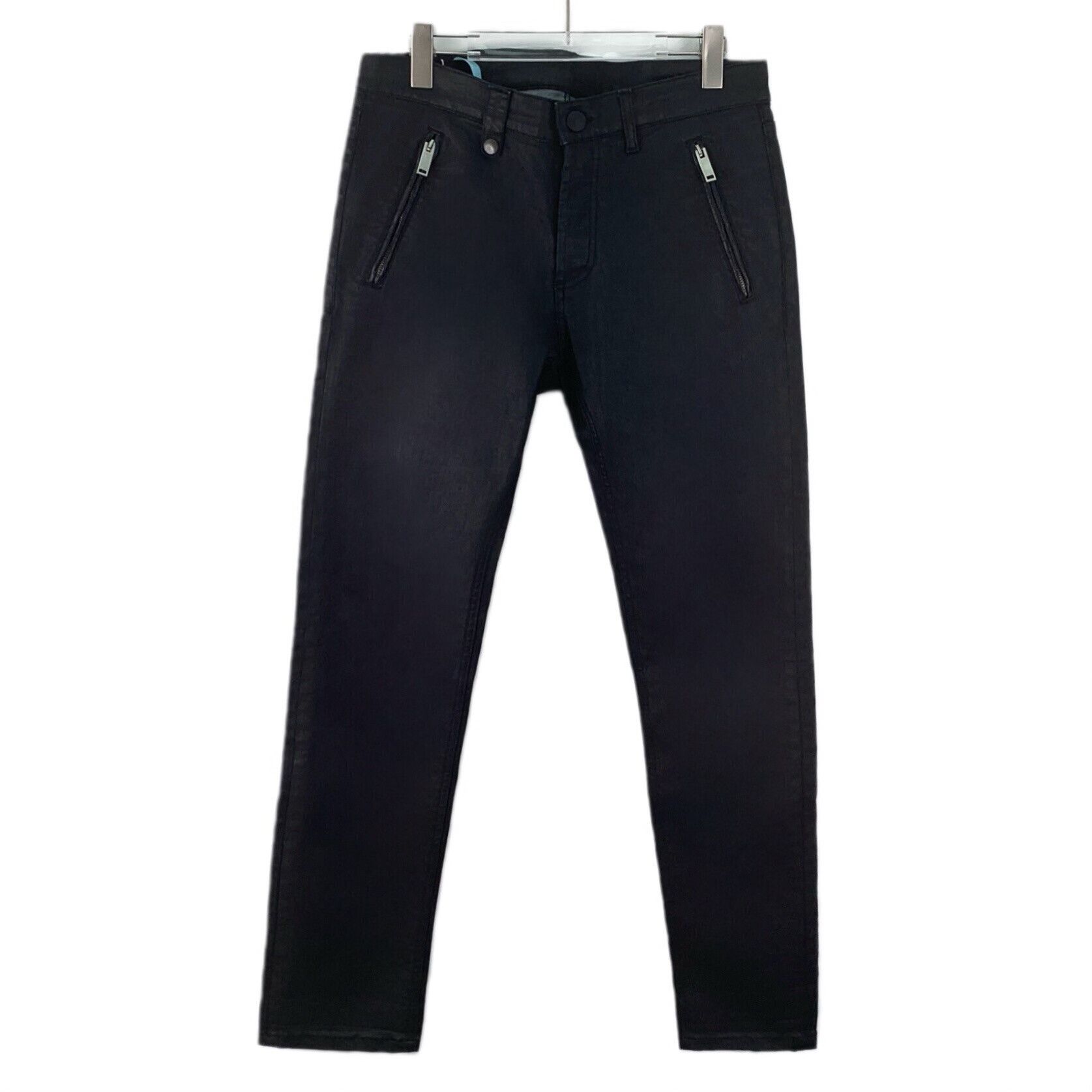 Alexander McQueen Alexander McQueen Leather Trim Wash Jeans 34 Size US 34 / EU 50 - 2 Thumbnail