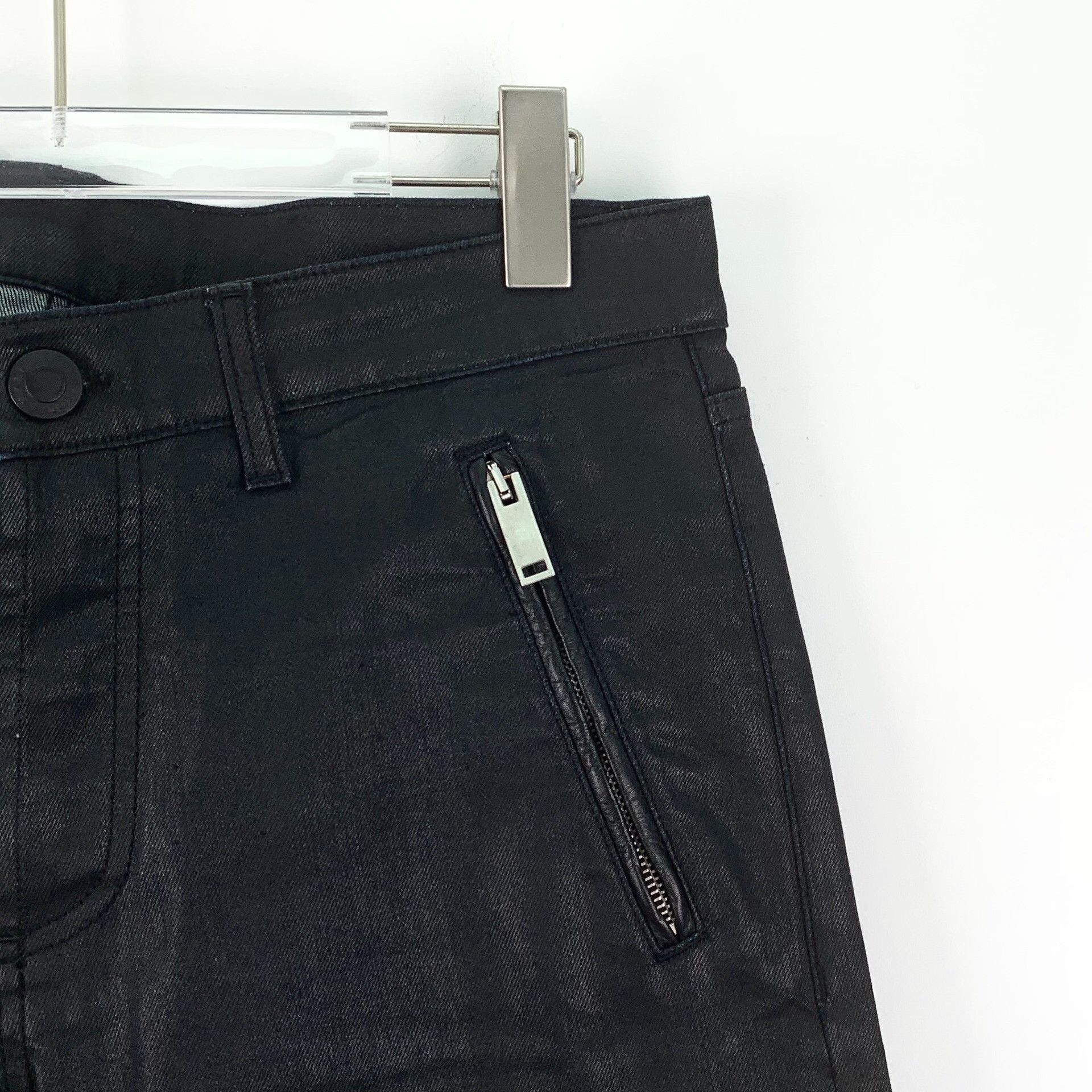 Alexander McQueen Alexander McQueen Leather Trim Wash Jeans 34 Size US 34 / EU 50 - 4 Thumbnail