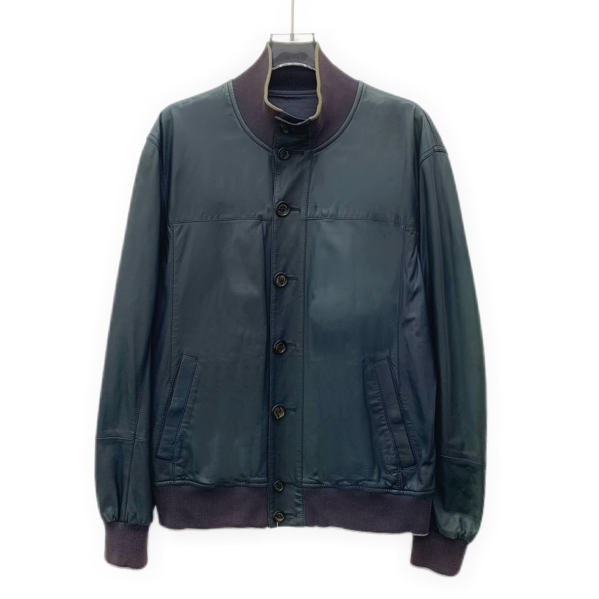 Brunello Cucinelli Brunello Cucinelli Reversible Leather Jacket L Size US L / EU 52-54 / 3 - 2 Thumbnail