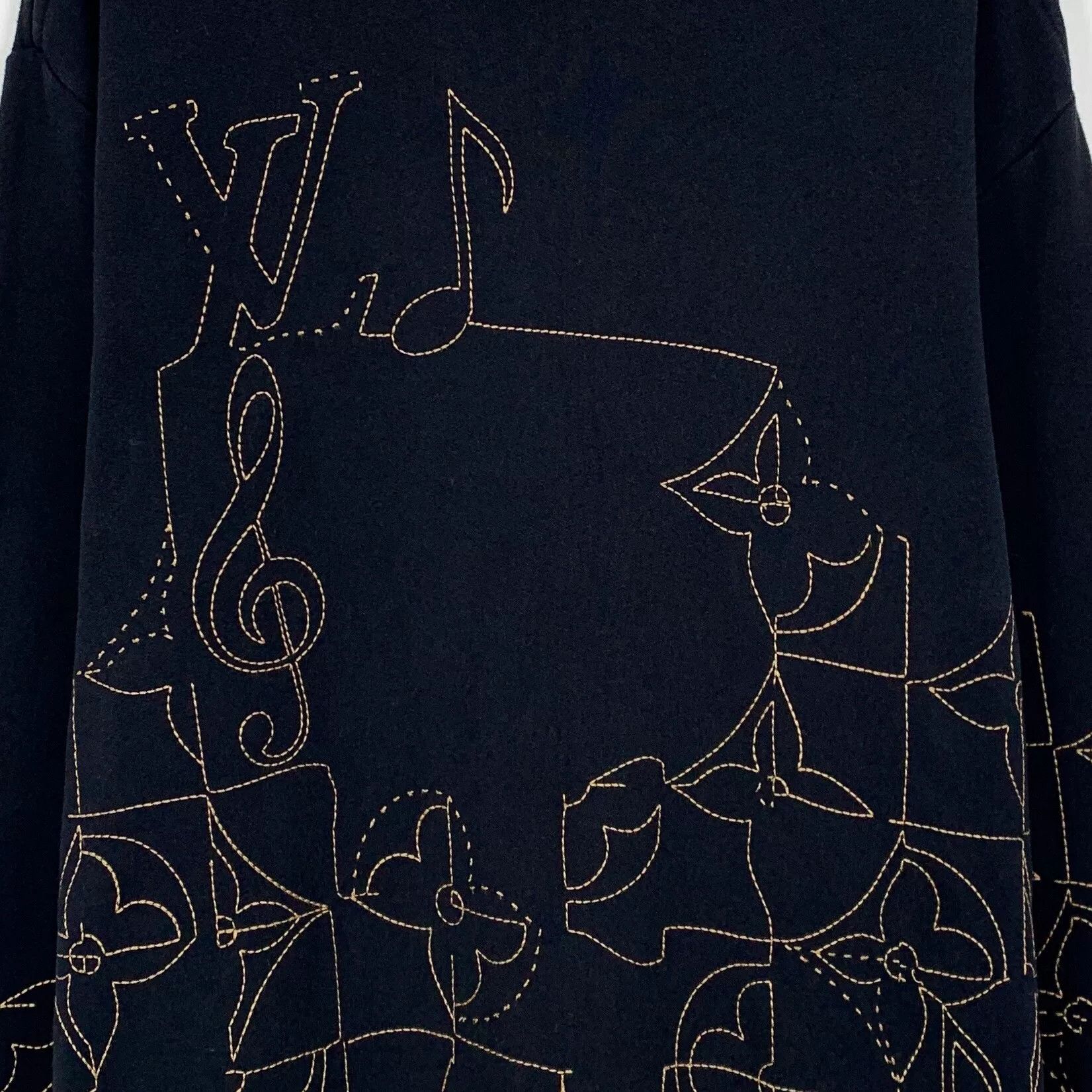 Louis Vuitton Louis Vuitton Embroidered Musical Note Sweatshirt XXL Size US XXL / EU 58 / 5 - 5 Thumbnail