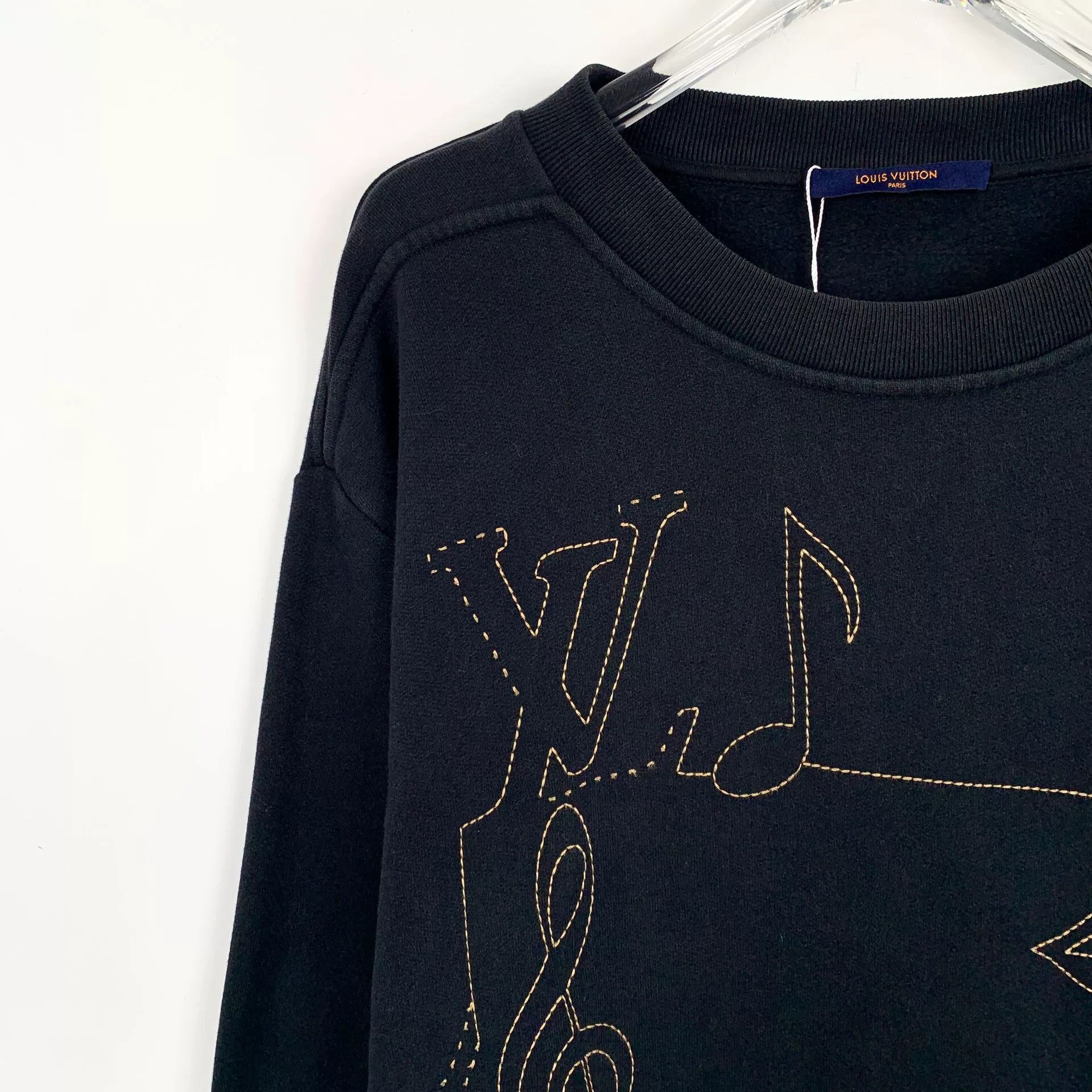 Louis Vuitton Louis Vuitton Embroidered Musical Note Sweatshirt XXL Size US XXL / EU 58 / 5 - 4 Thumbnail