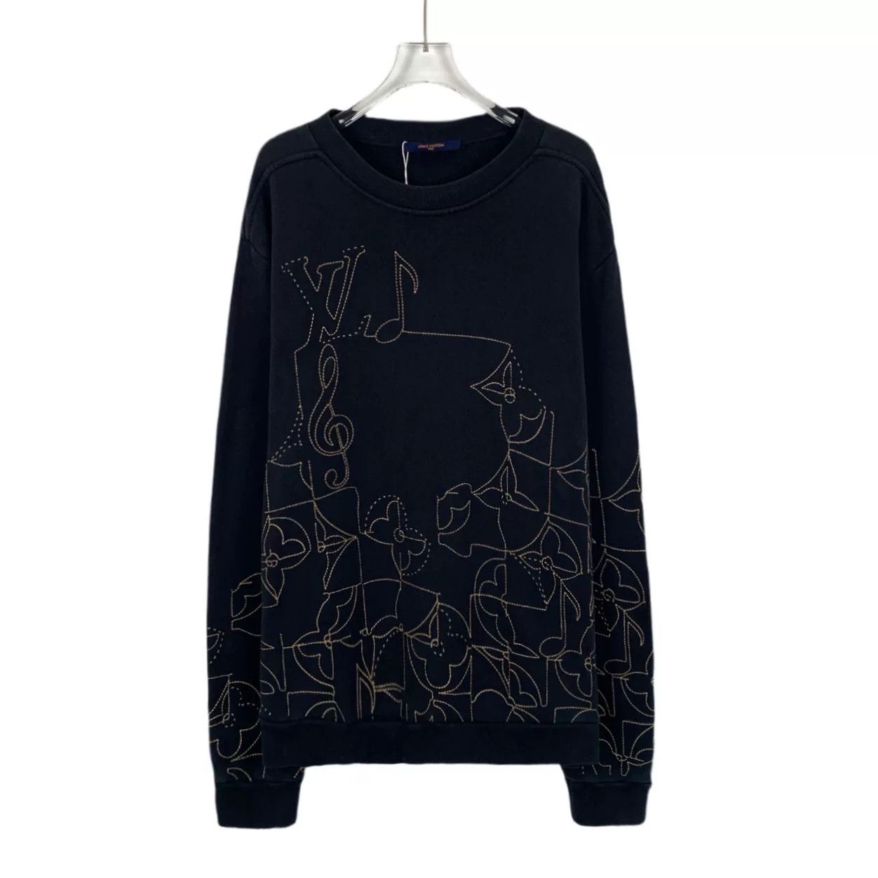 Louis Vuitton Louis Vuitton Embroidered Musical Note Sweatshirt XXL Size US XXL / EU 58 / 5 - 2 Thumbnail