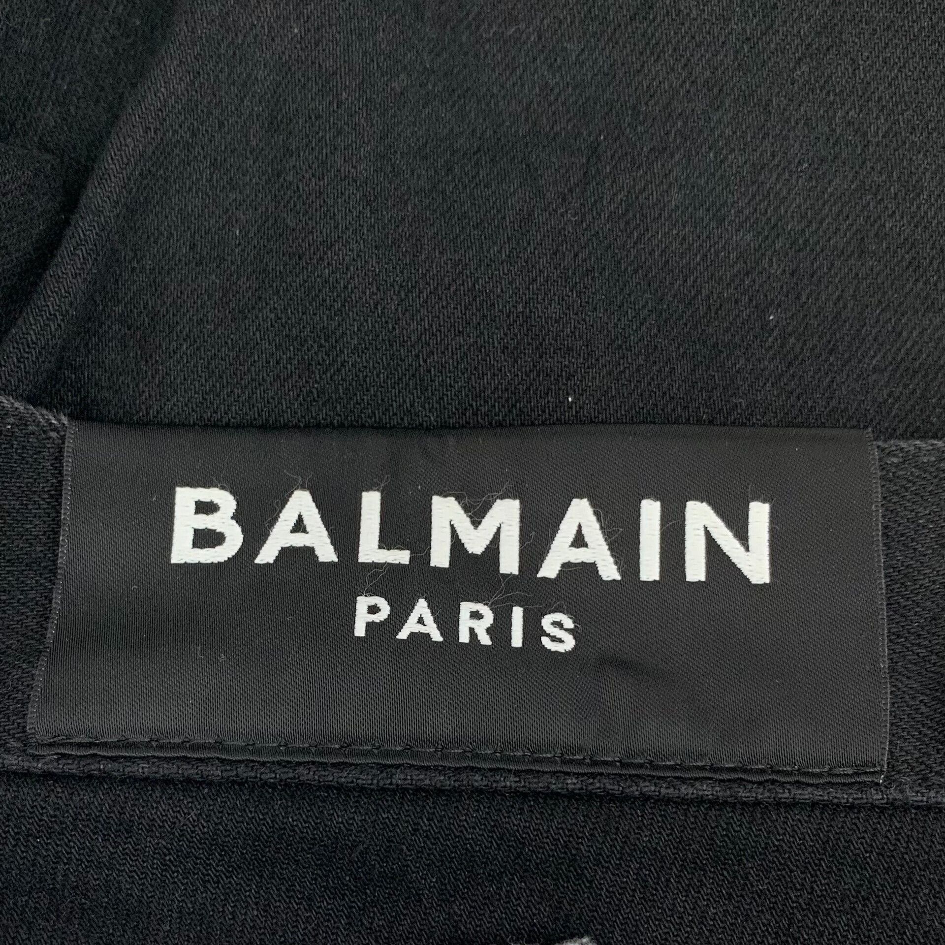 Balmain Balmain Distressed Rhinestone Slim Jeans 31 Size US 31 - 8 Thumbnail