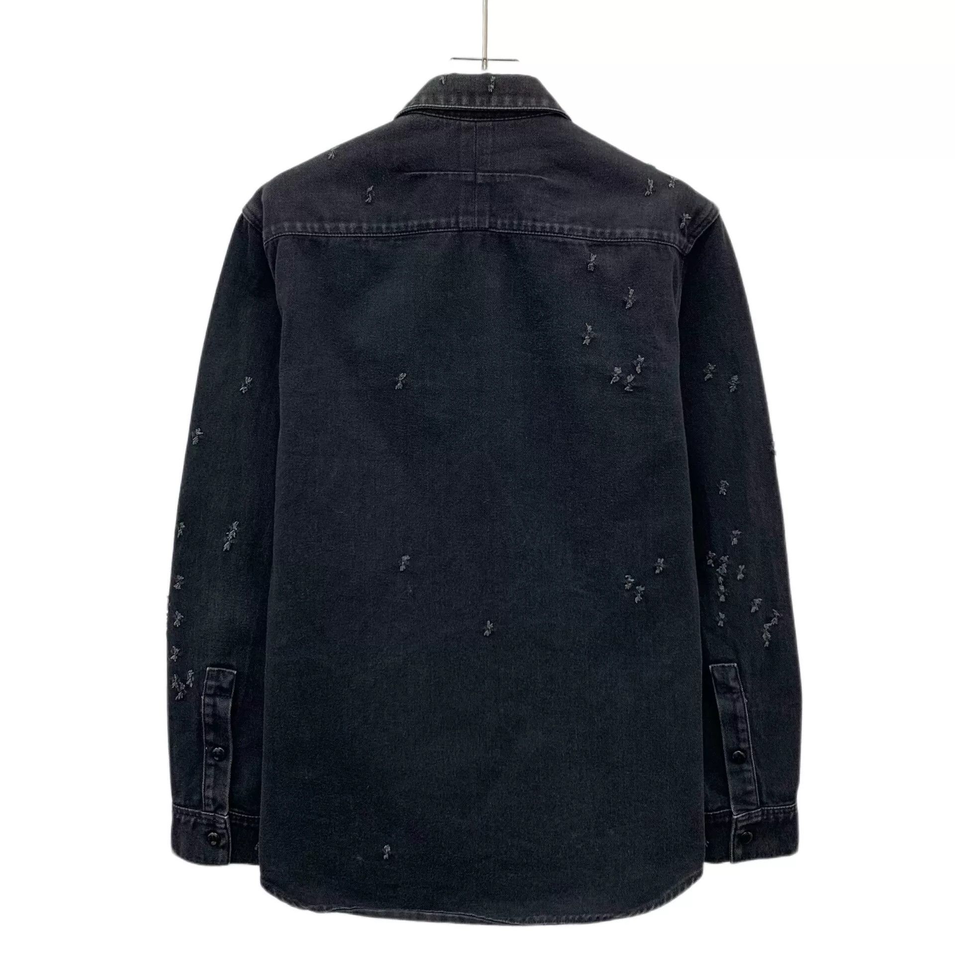 Givenchy Givenchy Distressed Denim Shirt XS Size US XS / EU 42 / 0 - 3 Thumbnail