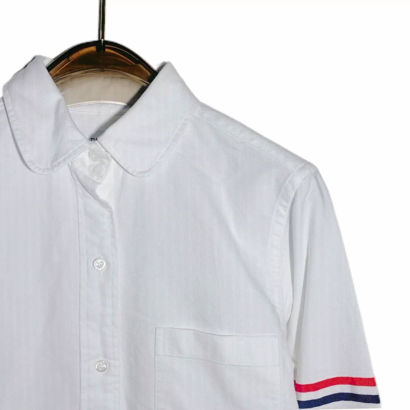 Thom Browne Thom Browne Striped Sleeve Button Up Shirt Size S Size US S / EU 44-46 / 1 - 4 Thumbnail
