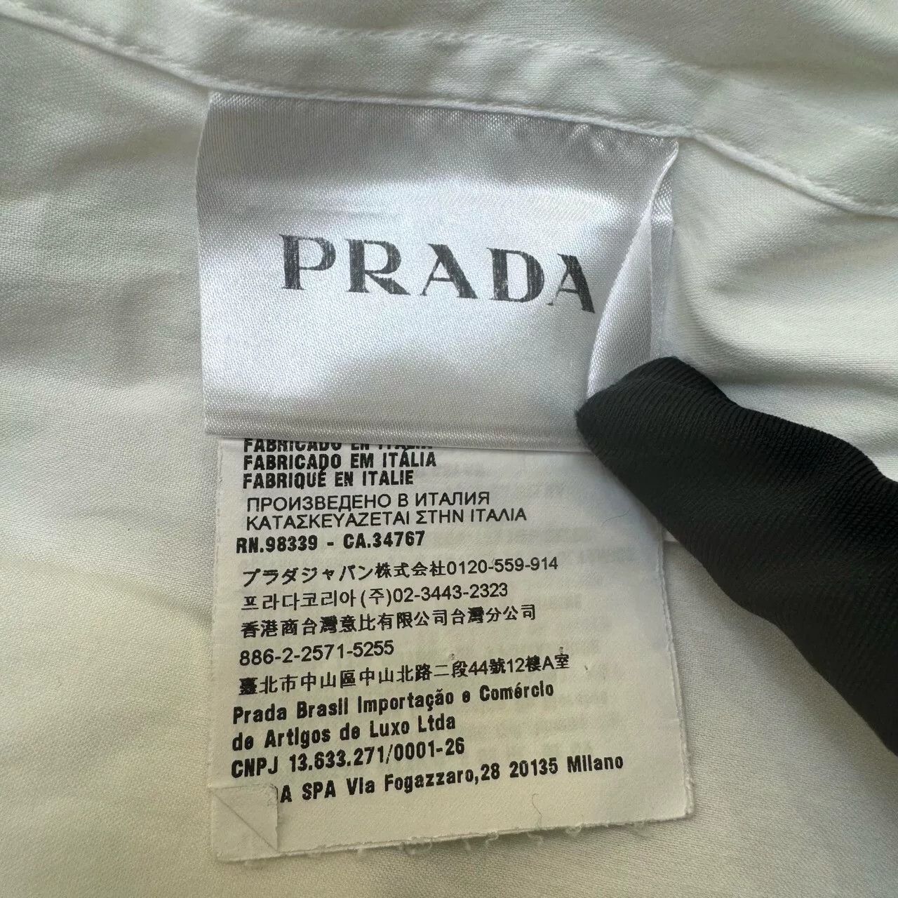 Prada Prada Stretch Cotton Pocket Shirt XL Size US XL / EU 56 / 4 - 7 Thumbnail