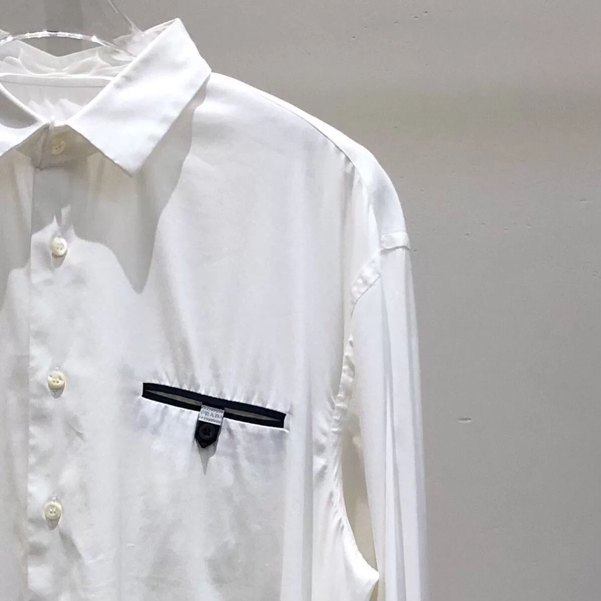 Prada Prada Stretch Cotton Pocket Shirt XL Size US XL / EU 56 / 4 - 4 Thumbnail