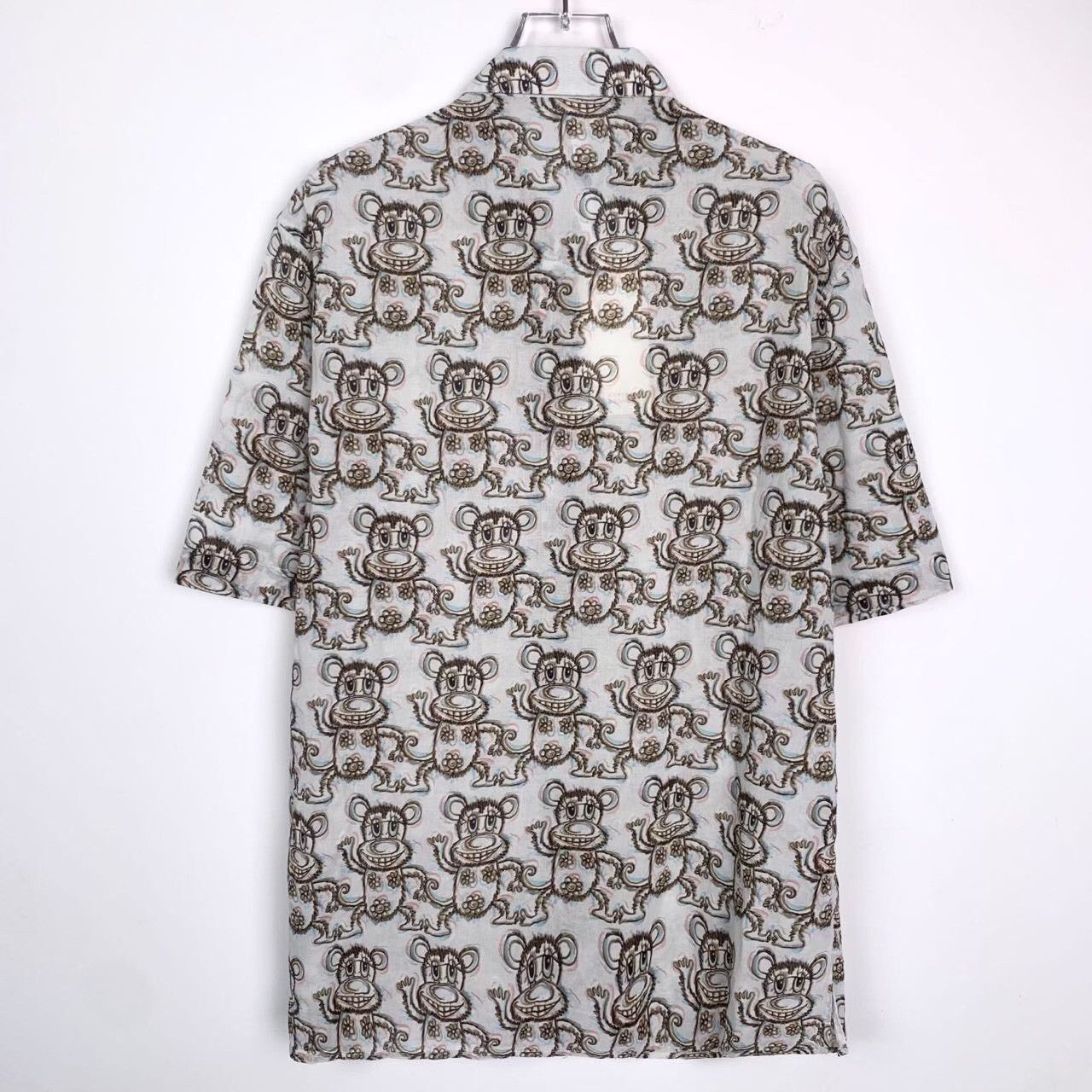 Dior Dior x Kenny Scharf Monkey Print Short Sleeve Shirt 41 Size US L / EU 52-54 / 3 - 3 Thumbnail