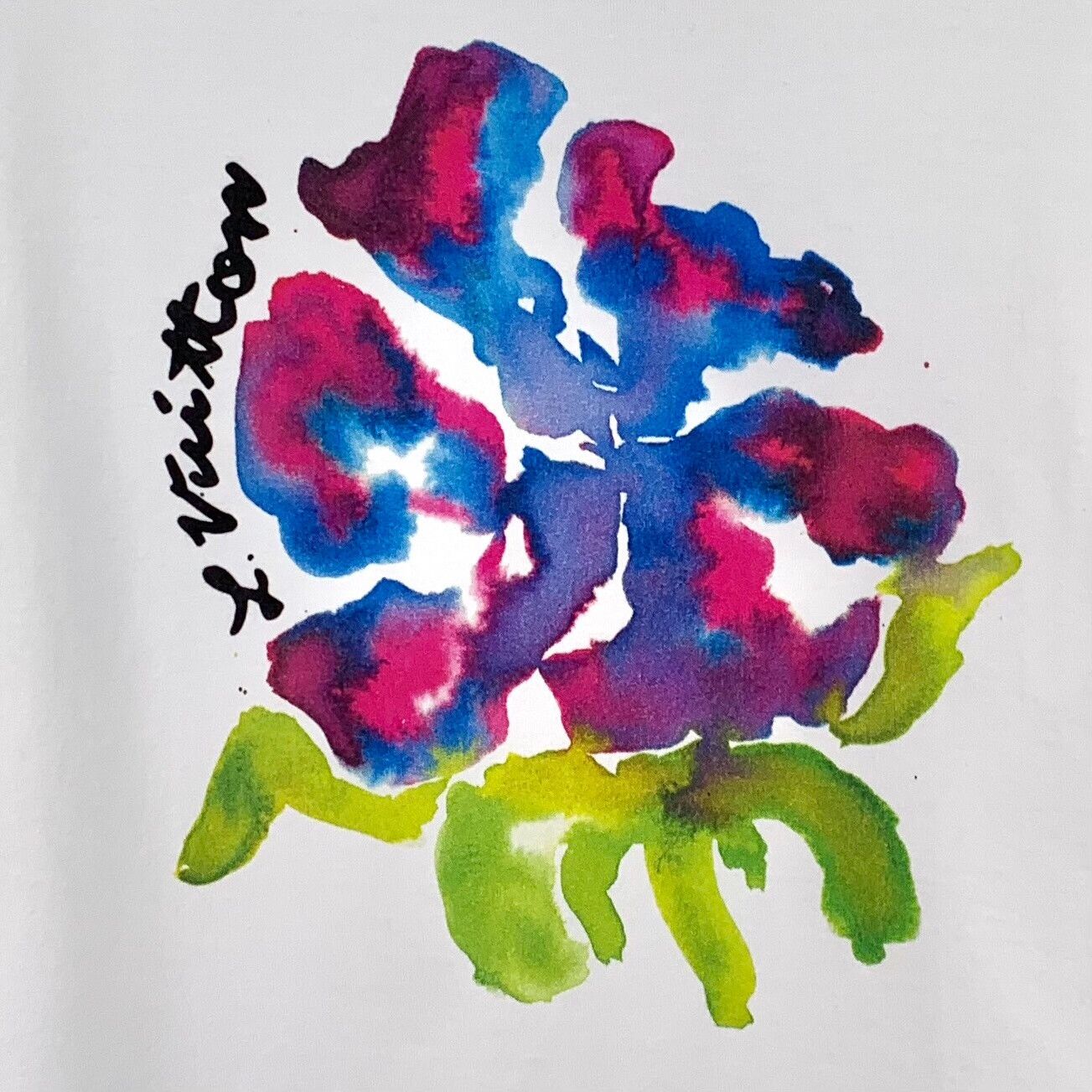 Louis Vuitton Louis Vuitton Watercolor Flower T-Shirt XXL Size US XXL / EU 58 / 5 - 5 Thumbnail