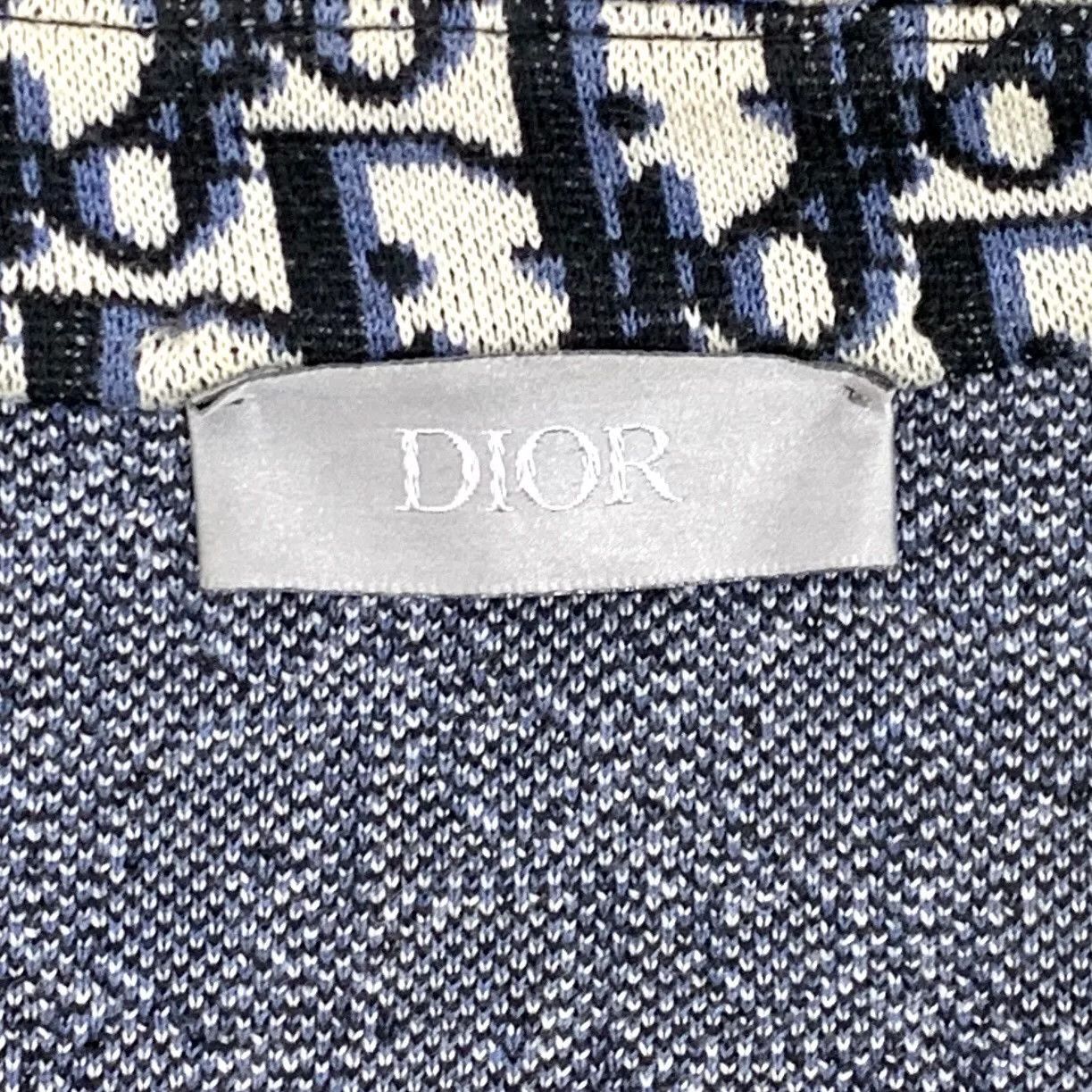 Dior Dior Oblique Jacquard Long Sleeve Shirt Size M Size US M / EU 48-50 / 2 - 6 Thumbnail