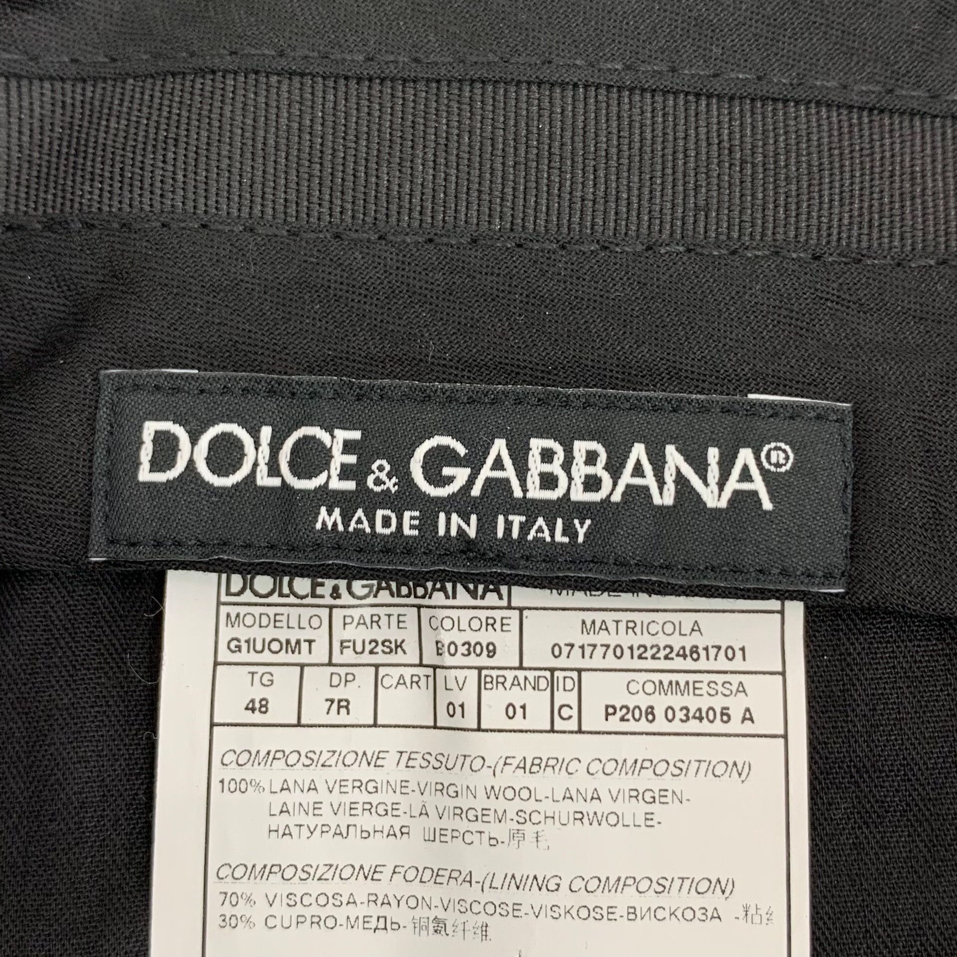 Dolce & Gabbana Dolce & Gabbana Wool Formal Trousers 38R Size 38R - 7 Thumbnail
