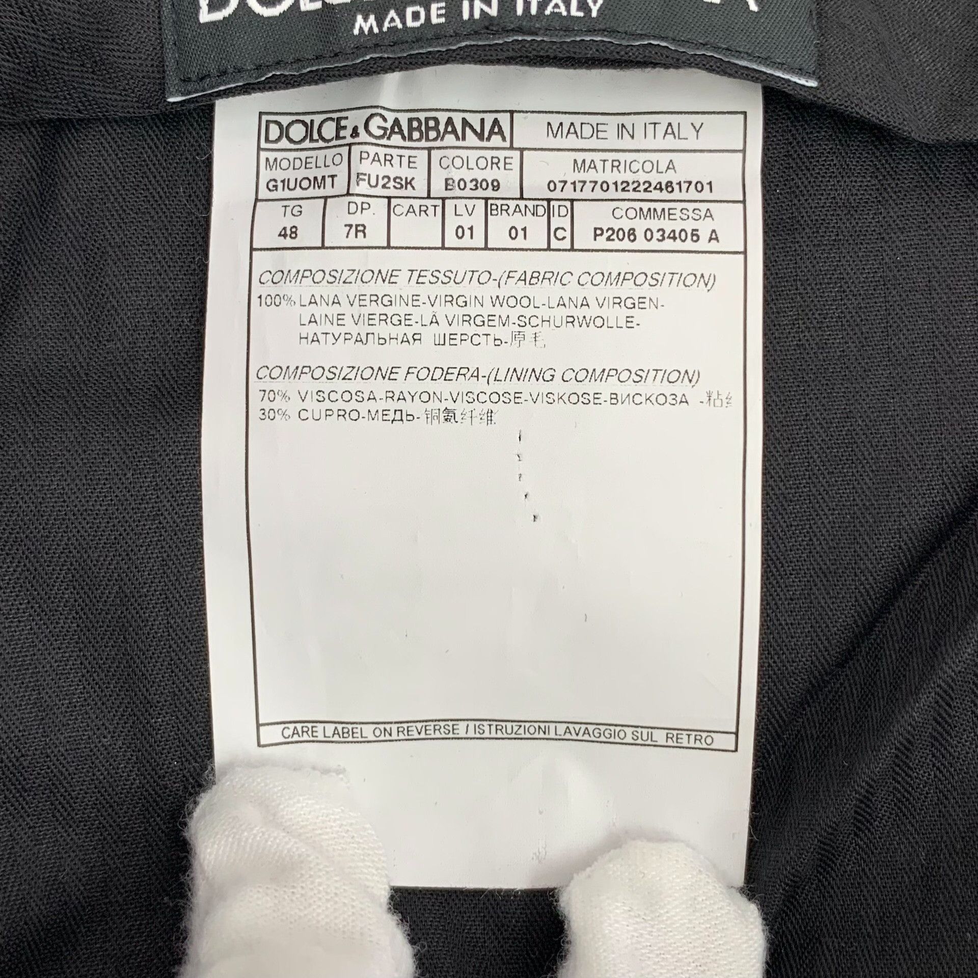 Dolce & Gabbana Dolce & Gabbana Wool Formal Trousers 38R Size 38R - 8 Thumbnail